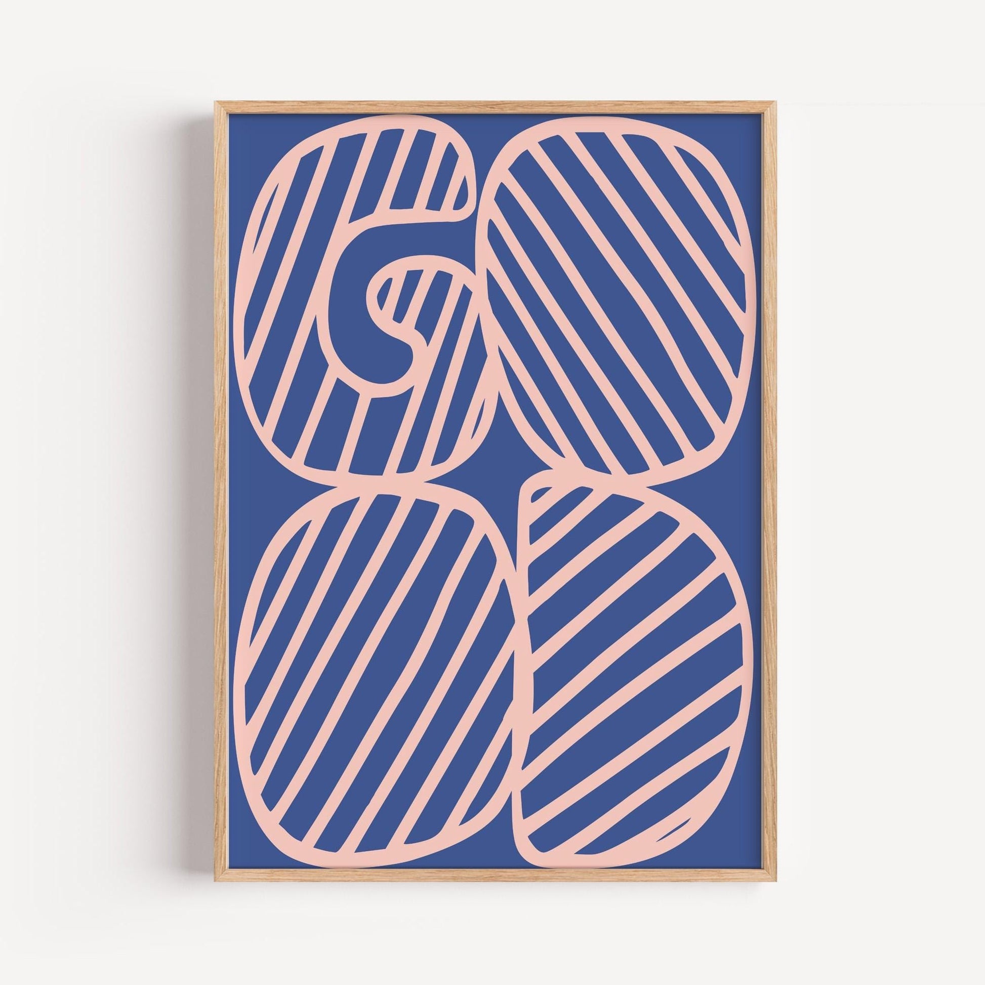 Good Poster| Blue And Pink | Modern Art | Room Decor | Typography Art | Wall Art | Living Room Decor | Present for Her