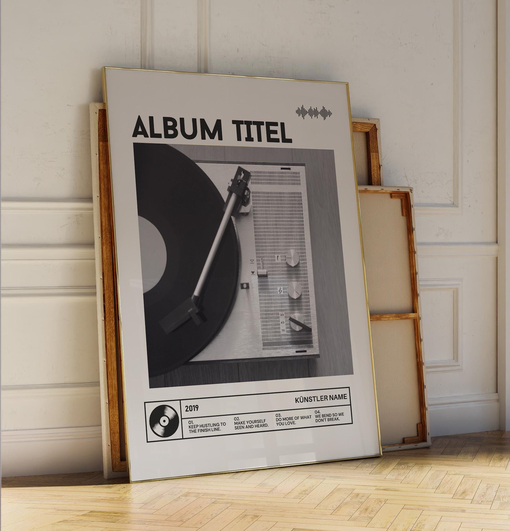 Personalized Music Album Poster | Personalized Album Design, Personal Gift, Custom Album Cover Print, Wedding Gift
