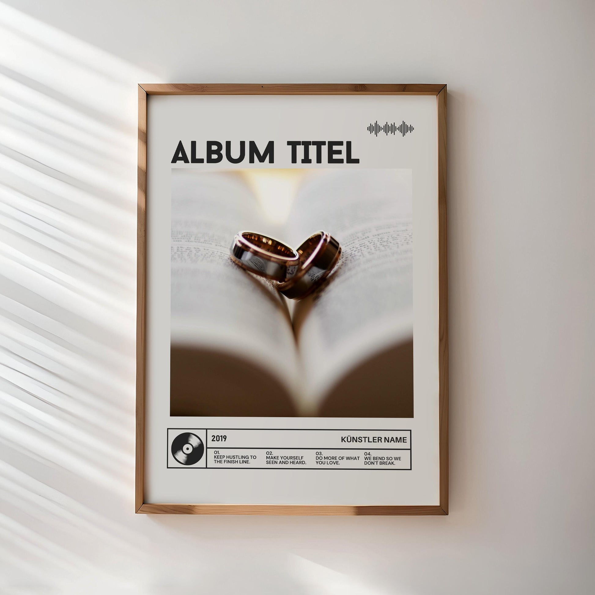 Personalized Music Album Poster | Personalized Album Design, Personal Gift, Custom Album Cover Print, Wedding Gift