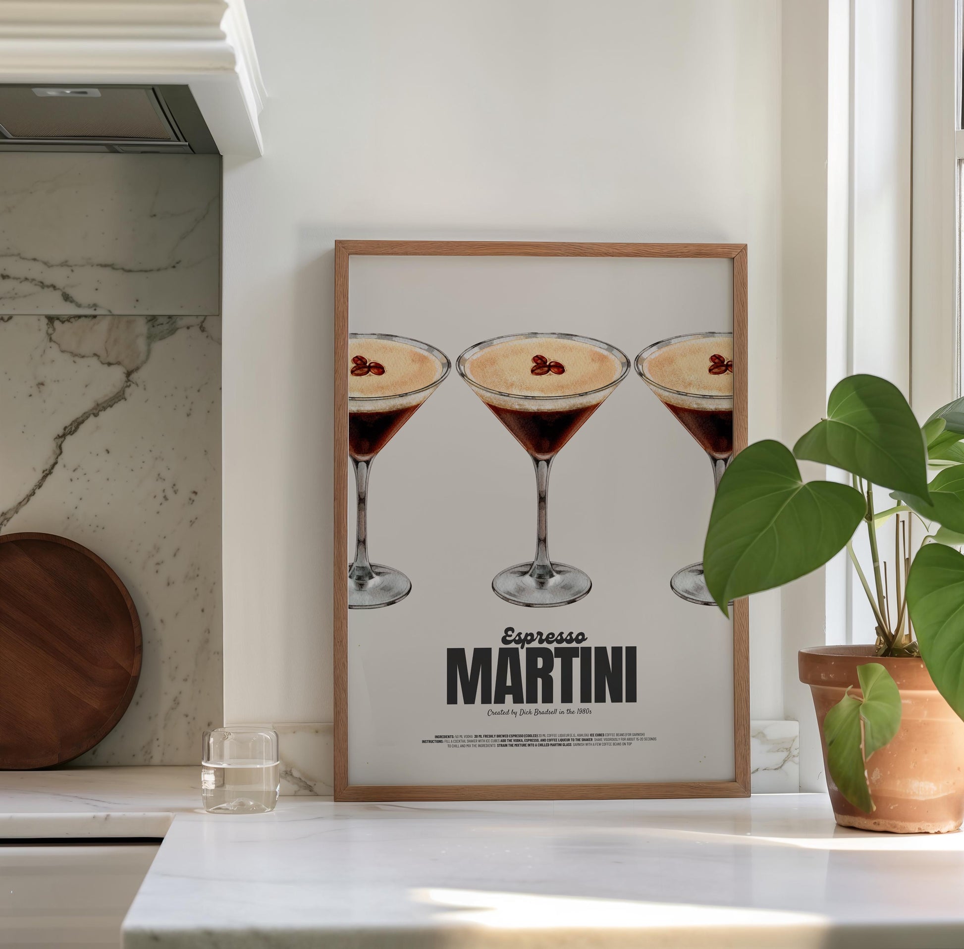 Espresso Martini Poster | modern elegance | chic design | sophisticated style | refreshing cocktail wall art | stylish print | bar decor