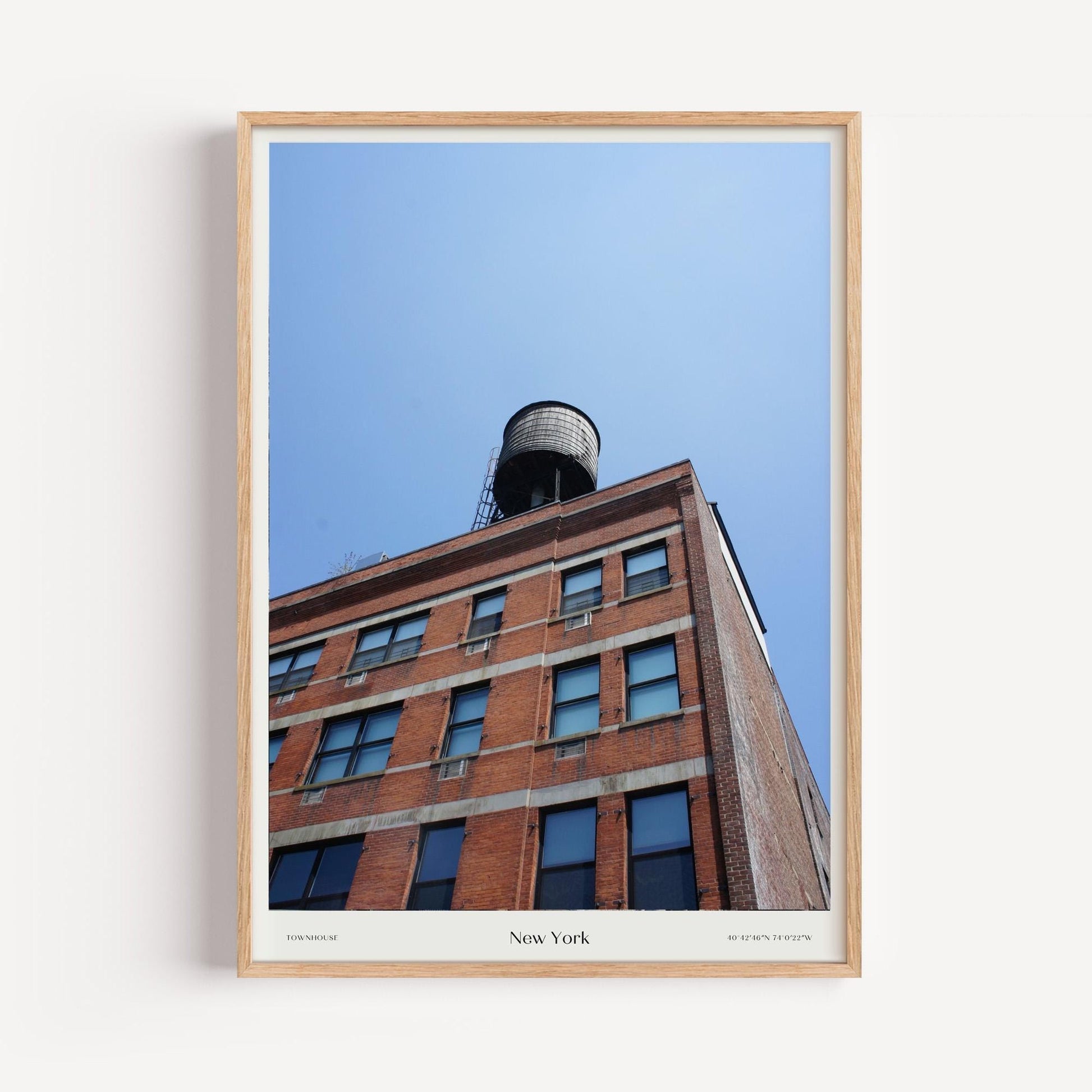 New York Townhouse Poster | Urban Elegance Wall Art | Modern Home Decor | NYC Wall Art for City Lovers | Architecture Enthusiast
