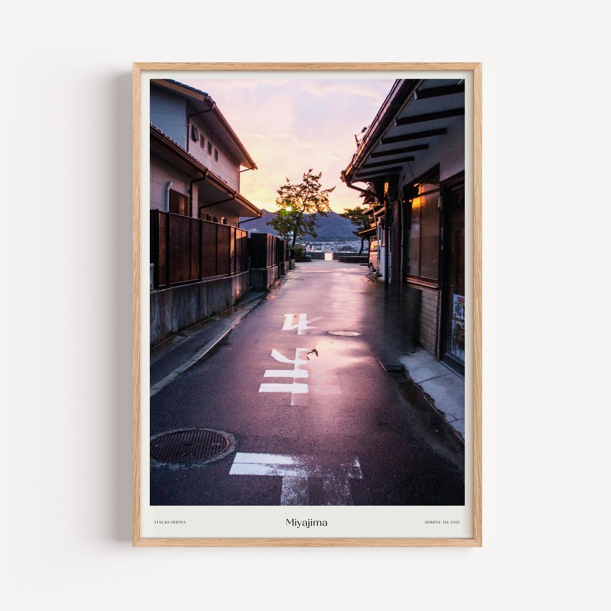 Miyajima Island Sunset Poster | City Streets Vibes – Perfect for Travel Enthusiasts