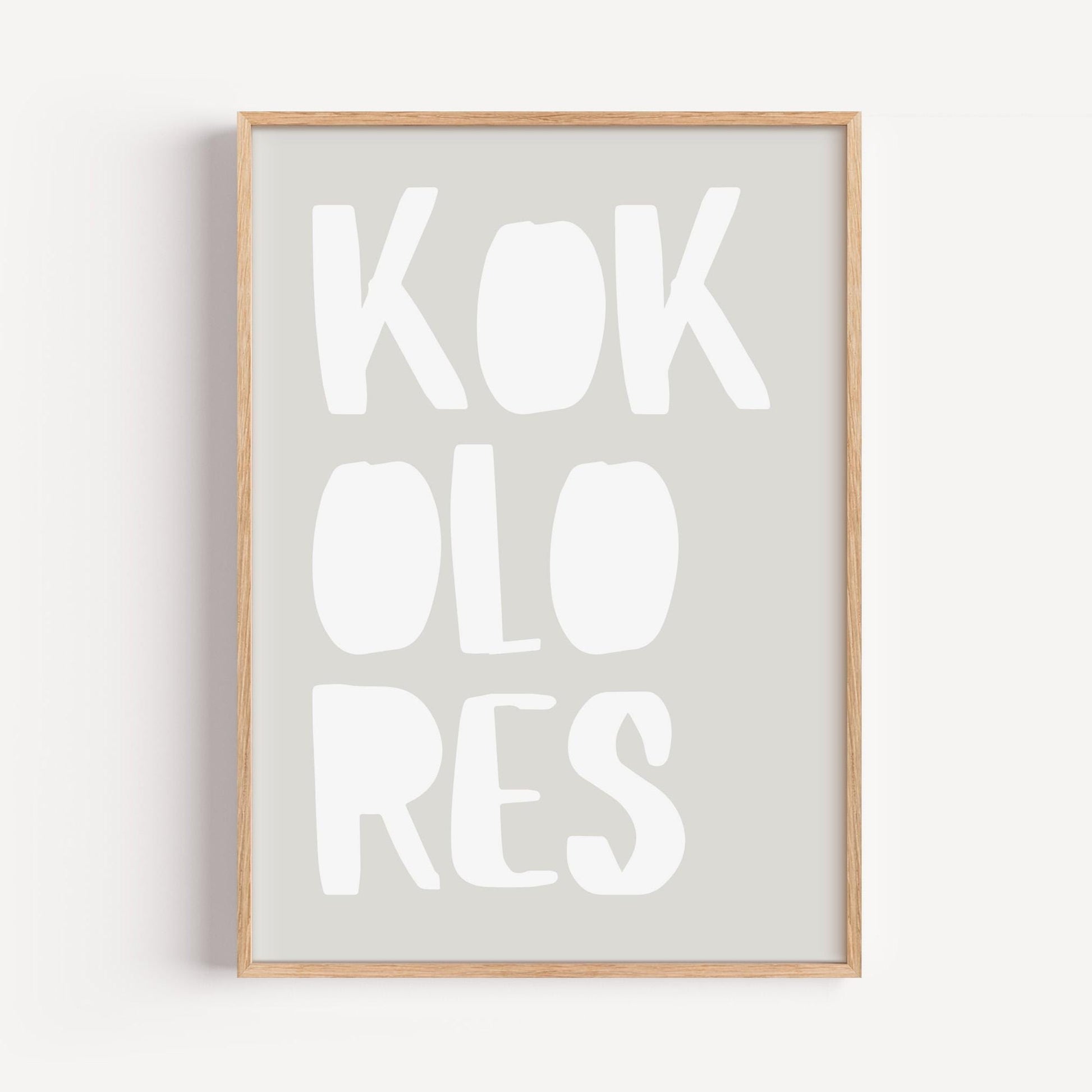 KOKOLORES Poster: Minimalist design with an inspiring quote and block typography – stylish wall decor and the perfect gift idea