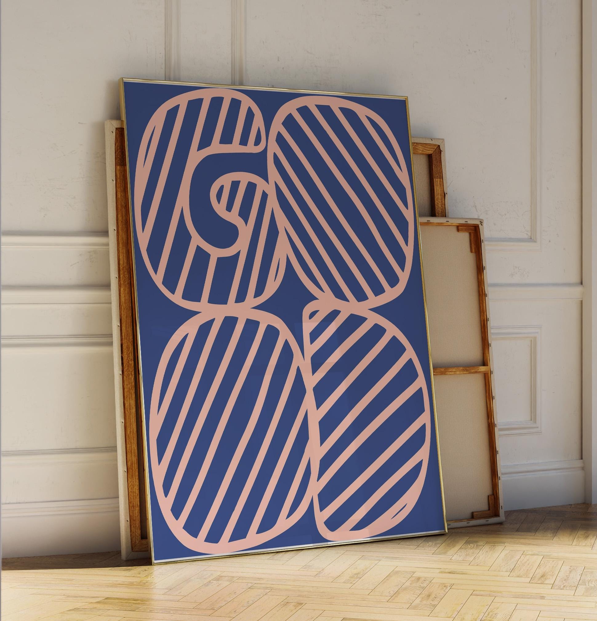 Good Poster| Blue And Pink | Modern Art | Room Decor | Typography Art | Wall Art | Living Room Decor | Present for Her
