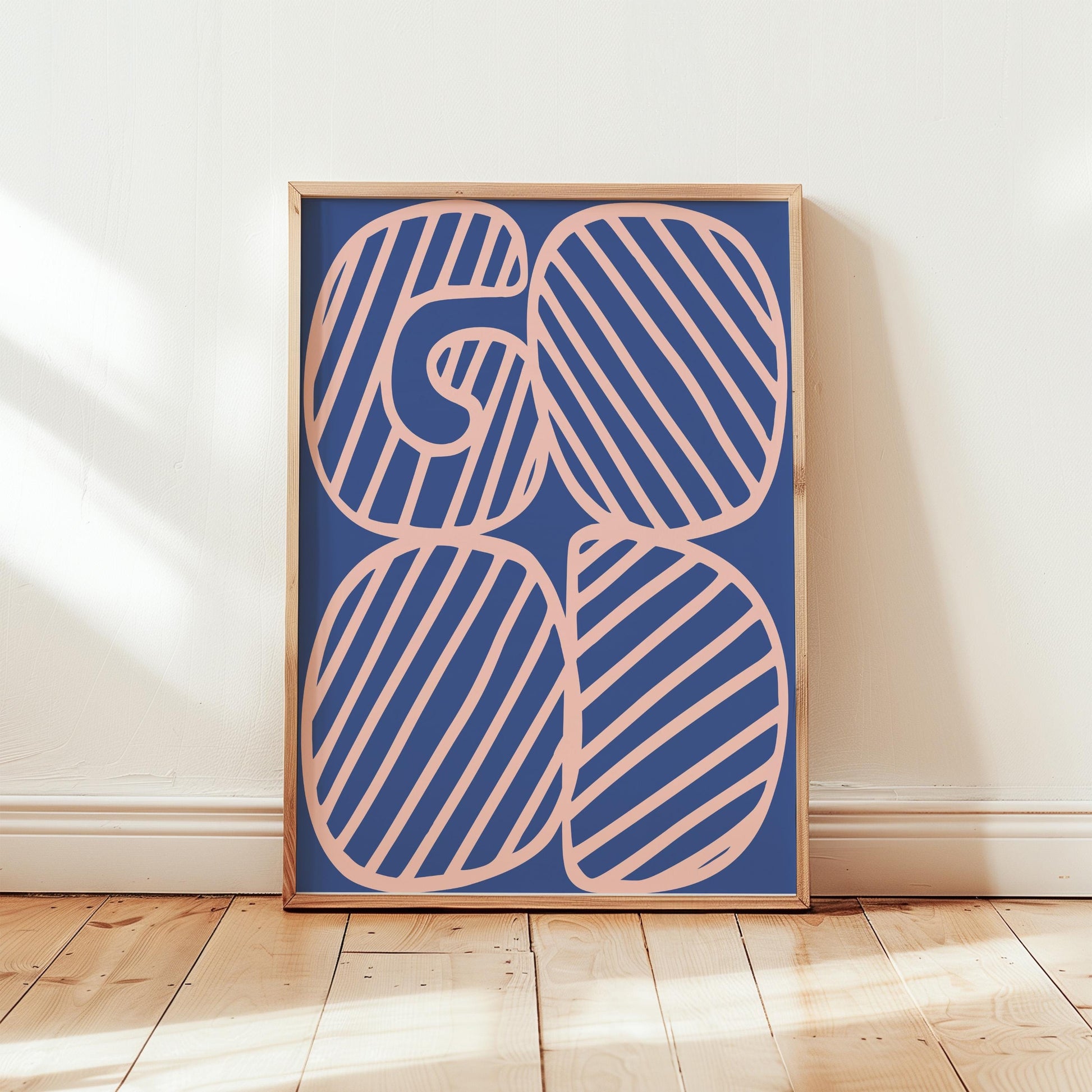 Good Poster| Blue And Pink | Modern Art | Room Decor | Typography Art | Wall Art | Living Room Decor | Present for Her