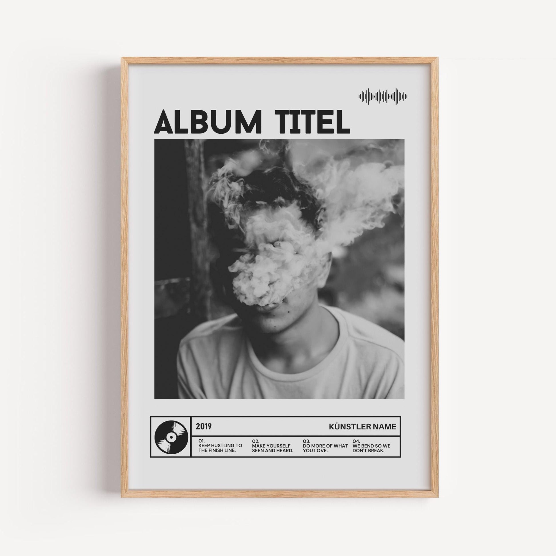 Personalized Music Album Poster | Personalized Album Design, Personal Gift, Custom Album Cover Print, Wedding Gift