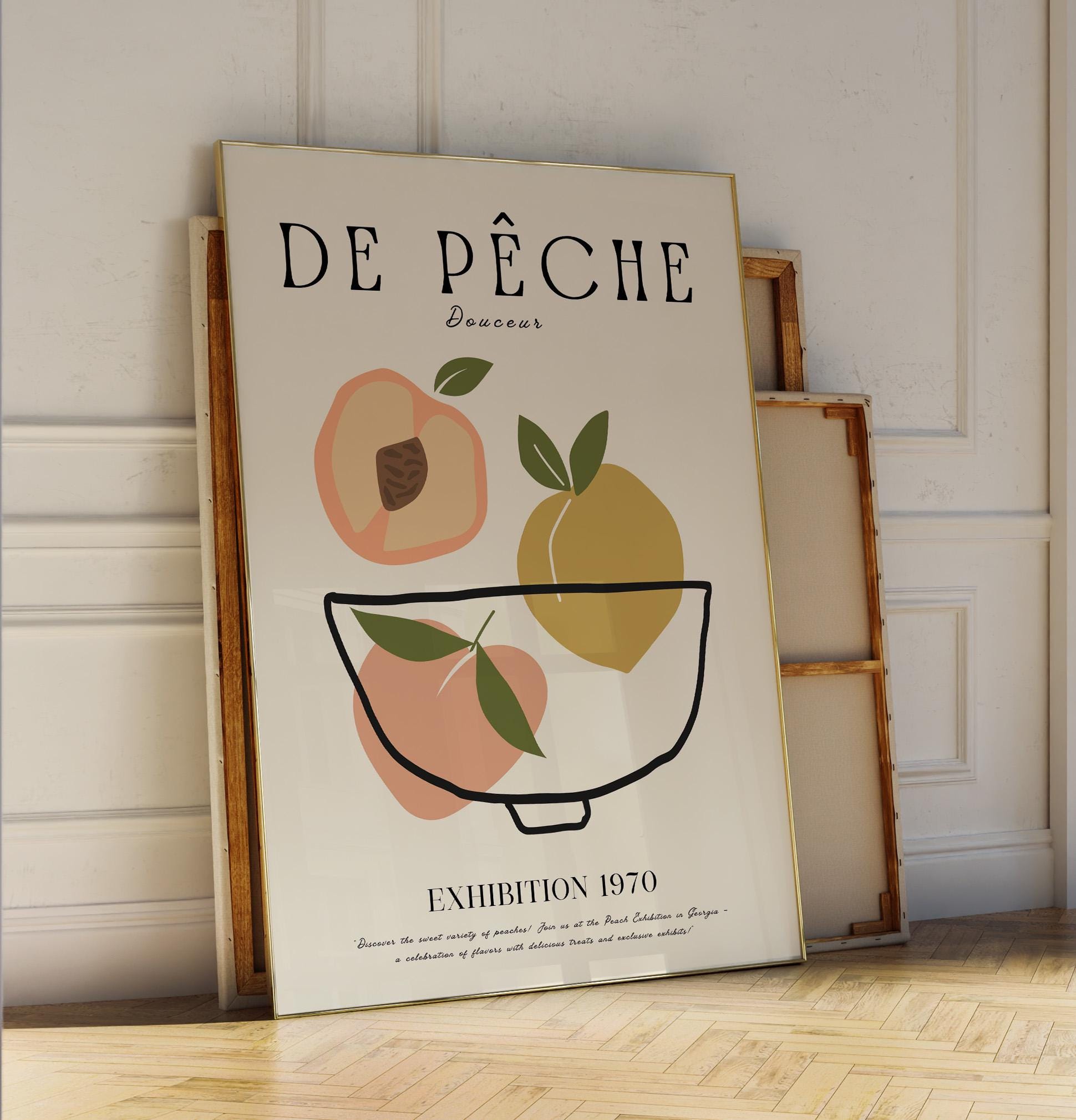 Peach Exhibition Poster | ring the essence of Georgia’s peach culture into your home. A perfect gift for the kitchen | Poster