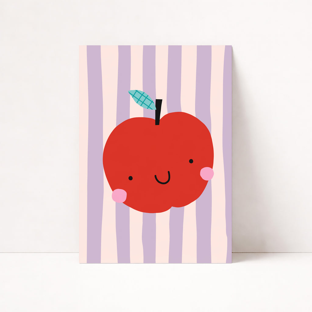 awaii Apfel Poster mit süßer Illustration und Pastellstreifen als moderne Kinderzimmer Wanddeko

Niedliches Apfel Wandbild im Retro Stil für Kinderzimmer und Spielzimmer

Verspieltes Frucht Poster mit lächelndem Apfel in sanften Pastellfarben

Moderne Kinderzimmer Illustration mit rotem Apfel und gestreiftem Hintergrund

Skandinavisches Kinderposter mit kawaii Apfel Motiv und liebevollem Design