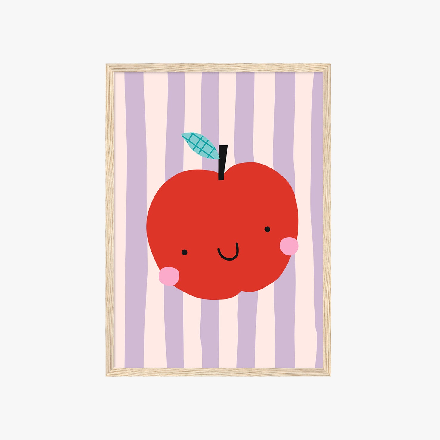 awaii Apfel Poster mit süßer Illustration und Pastellstreifen als moderne Kinderzimmer Wanddeko

Niedliches Apfel Wandbild im Retro Stil für Kinderzimmer und Spielzimmer

Verspieltes Frucht Poster mit lächelndem Apfel in sanften Pastellfarben

Moderne Kinderzimmer Illustration mit rotem Apfel und gestreiftem Hintergrund

Skandinavisches Kinderposter mit kawaii Apfel Motiv und liebevollem Design