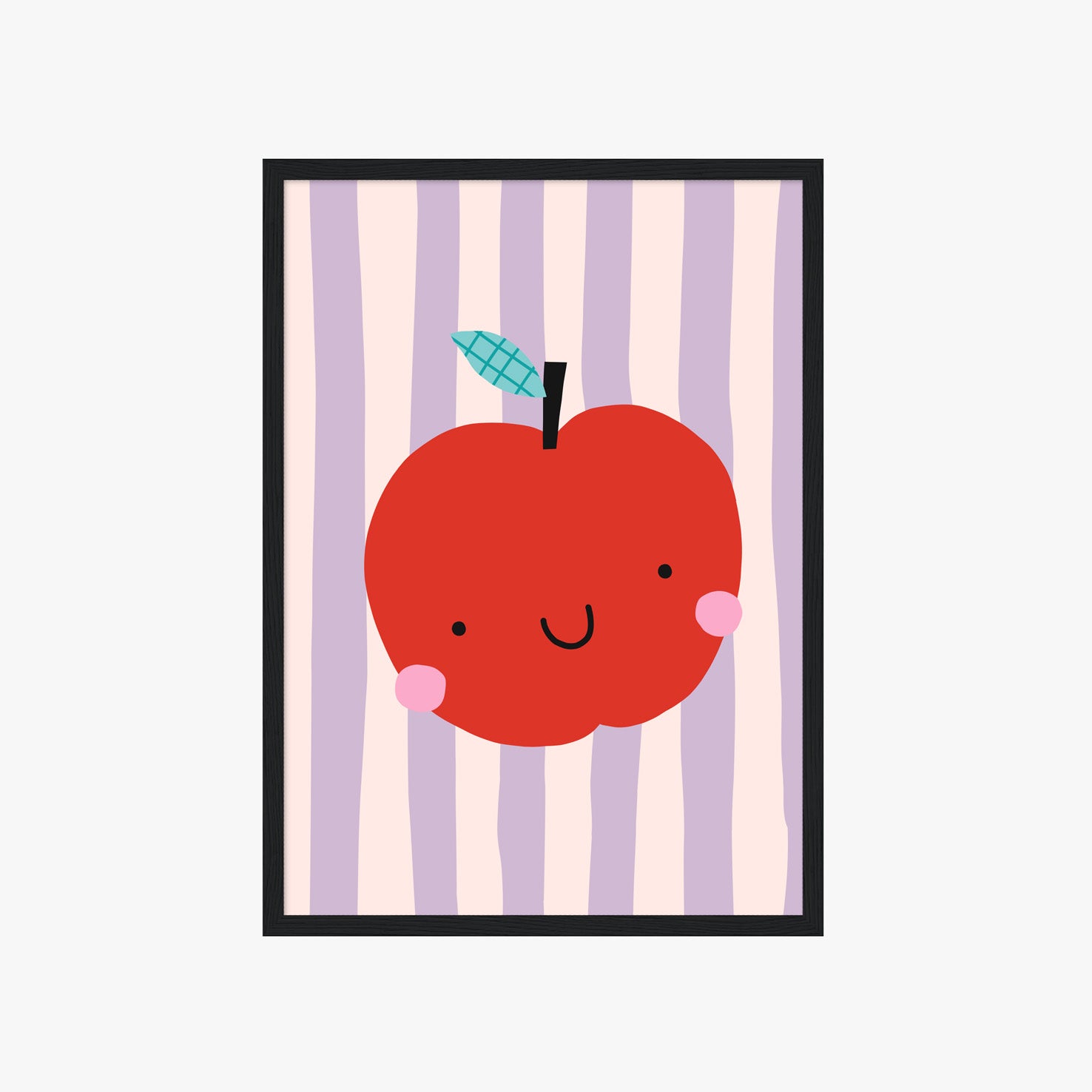 awaii Apfel Poster mit süßer Illustration und Pastellstreifen als moderne Kinderzimmer Wanddeko

Niedliches Apfel Wandbild im Retro Stil für Kinderzimmer und Spielzimmer

Verspieltes Frucht Poster mit lächelndem Apfel in sanften Pastellfarben

Moderne Kinderzimmer Illustration mit rotem Apfel und gestreiftem Hintergrund

Skandinavisches Kinderposter mit kawaii Apfel Motiv und liebevollem Design