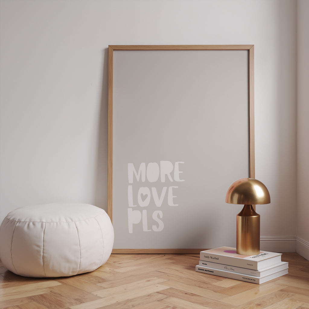 Modernes Quote Poster mit weicher Typografie in neutralen Farben – stilvolle Wandkunst für cozy Interior Design