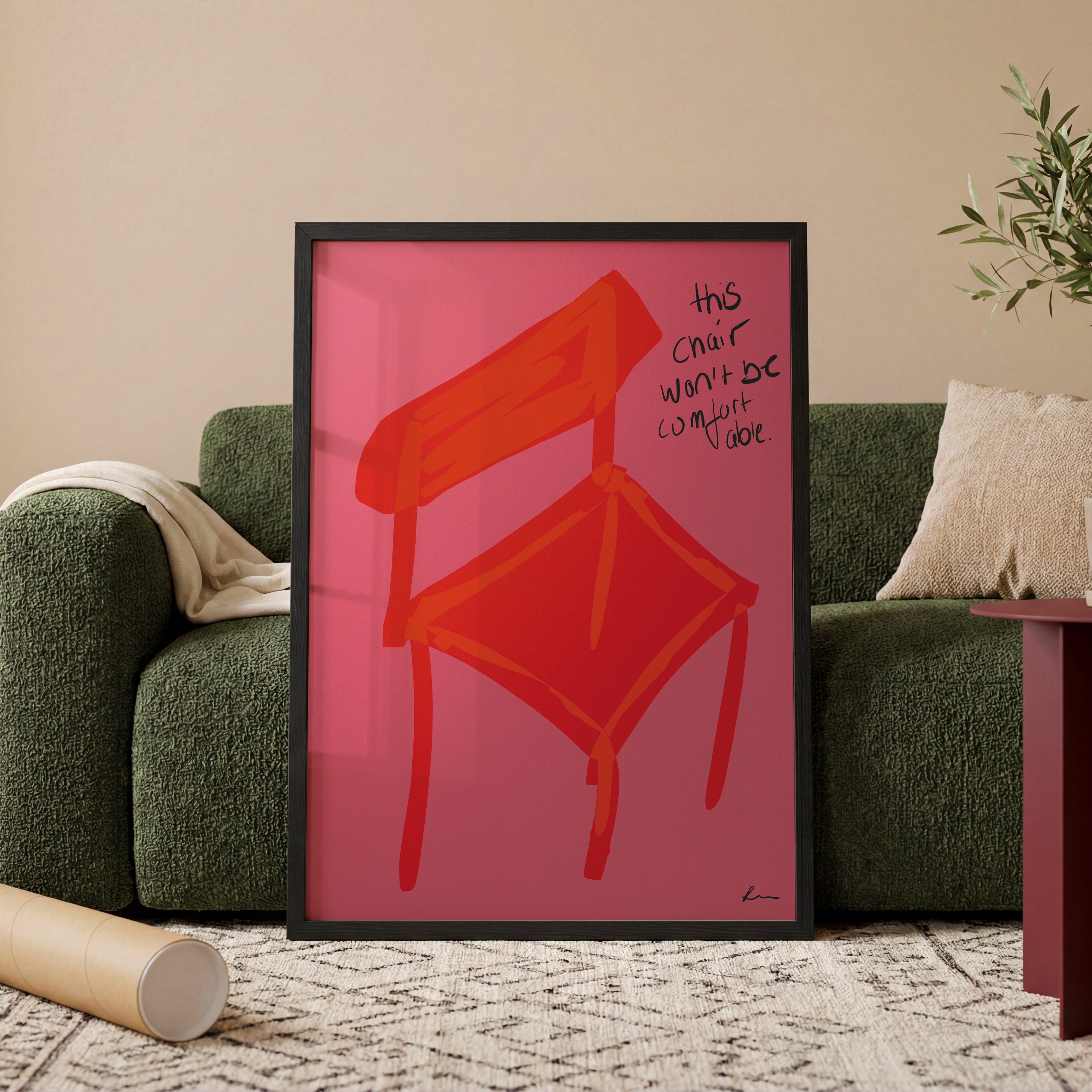 RED CHAIR POSTER
