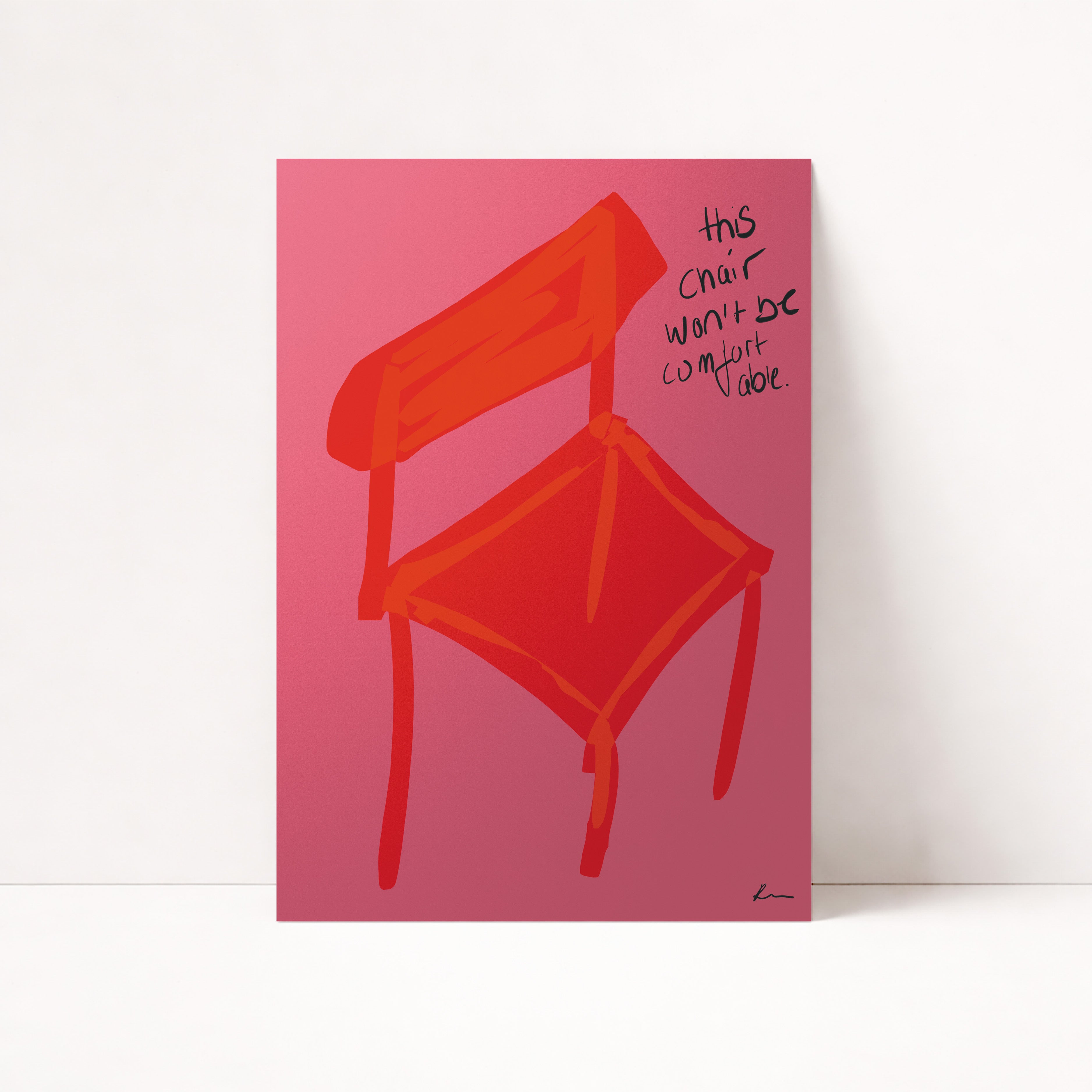 RED CHAIR POSTER