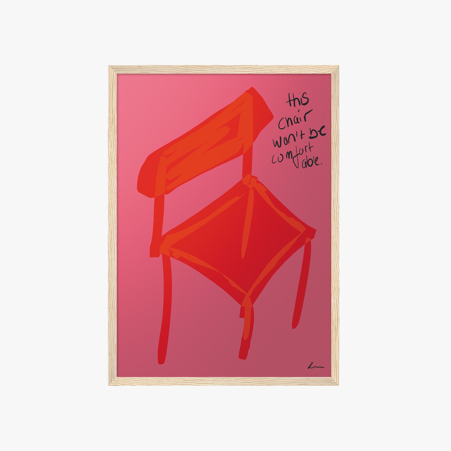 RED CHAIR POSTER
