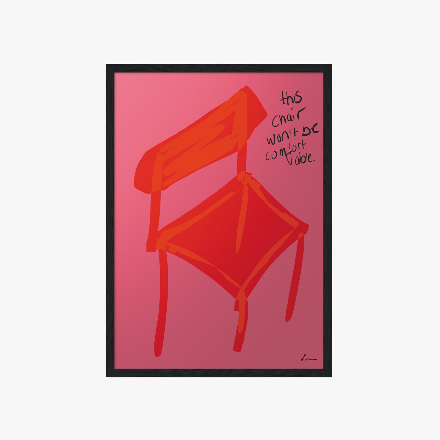 RED CHAIR POSTER