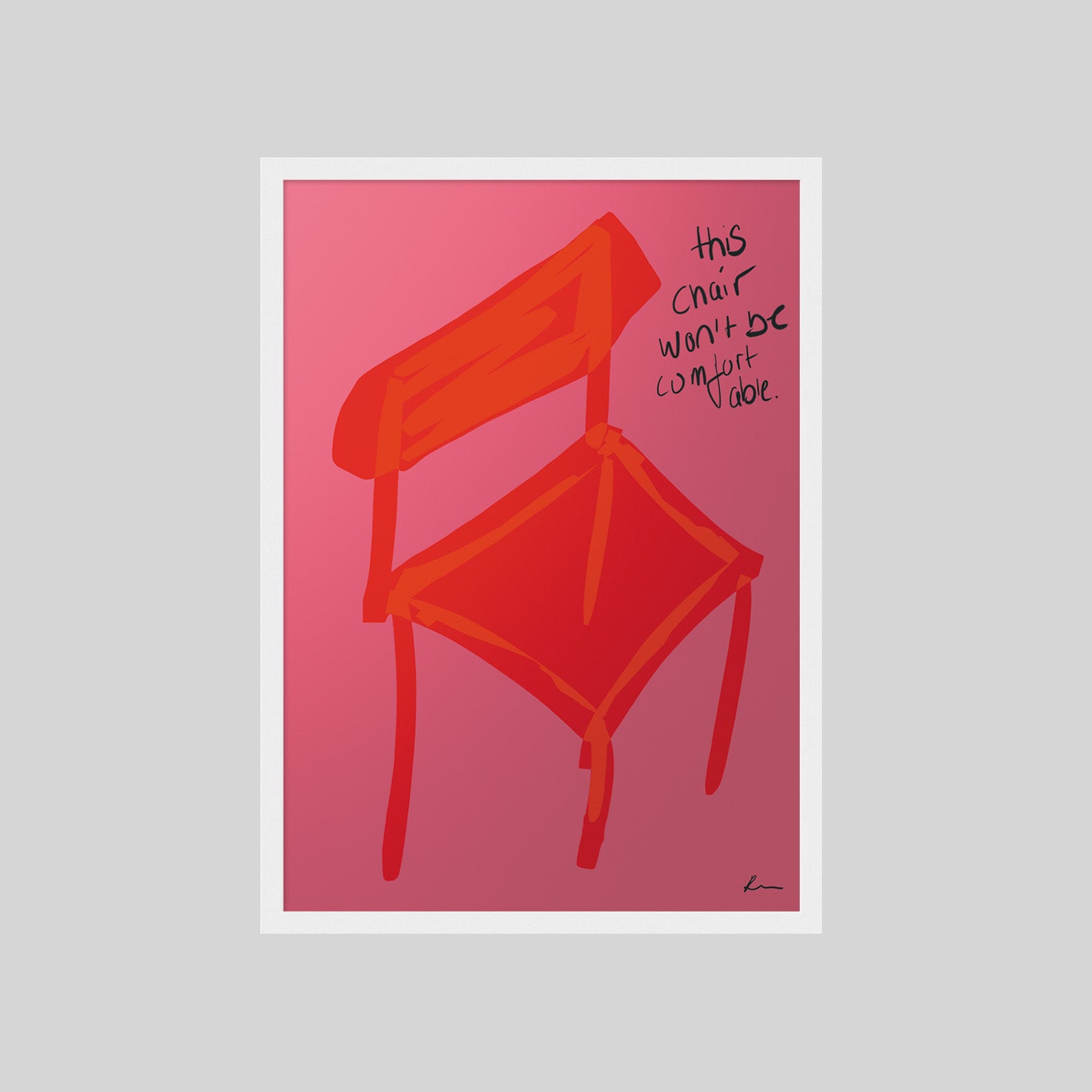 RED CHAIR POSTER