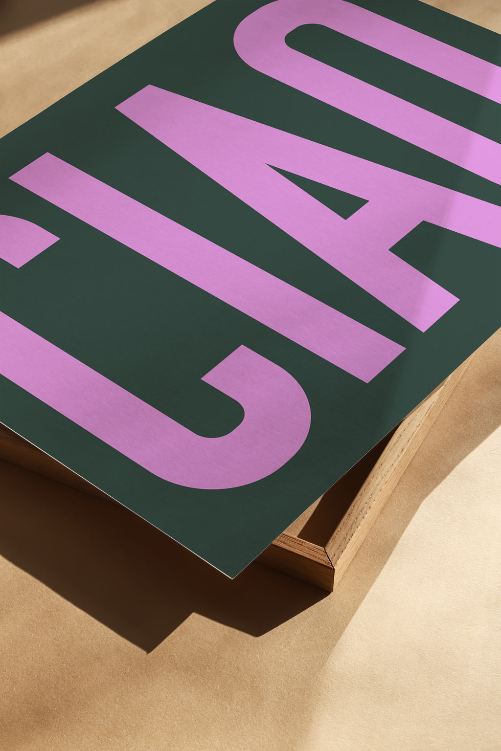 Retro Typografie Poster mit Schriftzug Ciao – stilvolle Wandkunst im skandinavischen Design
