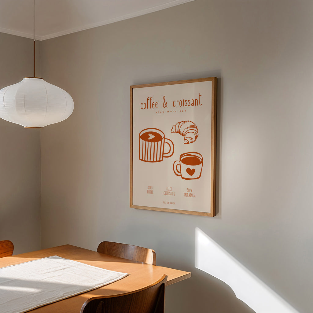 COFFEE & CROISSANT POSTER