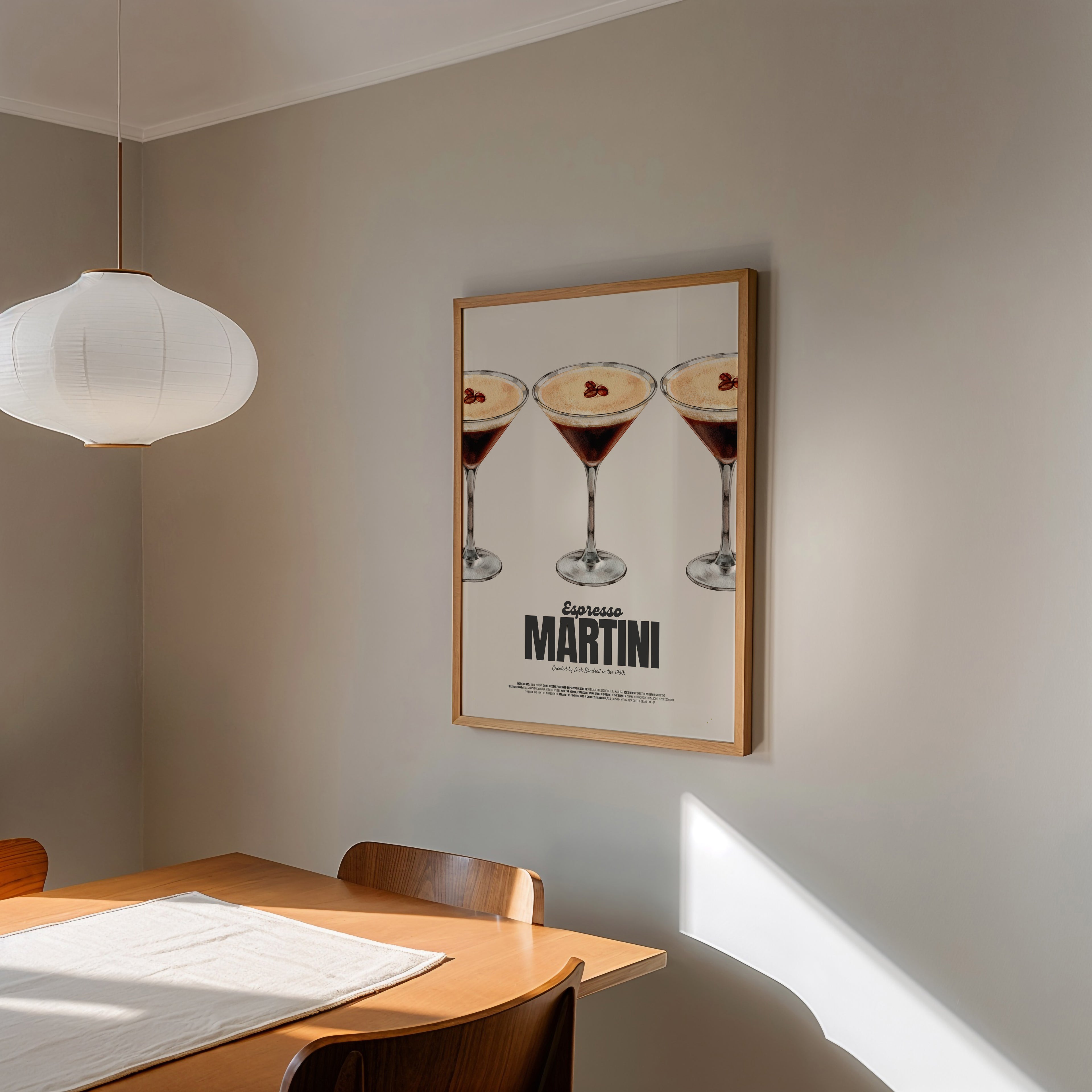 RETRO ESPRESSO MARTINI POSTER