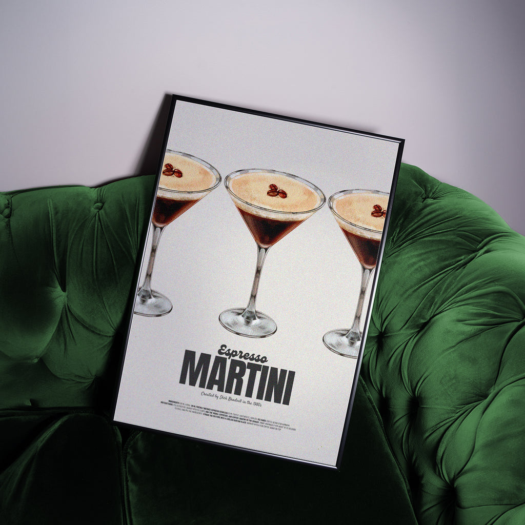 RETRO ESPRESSO MARTINI POSTER