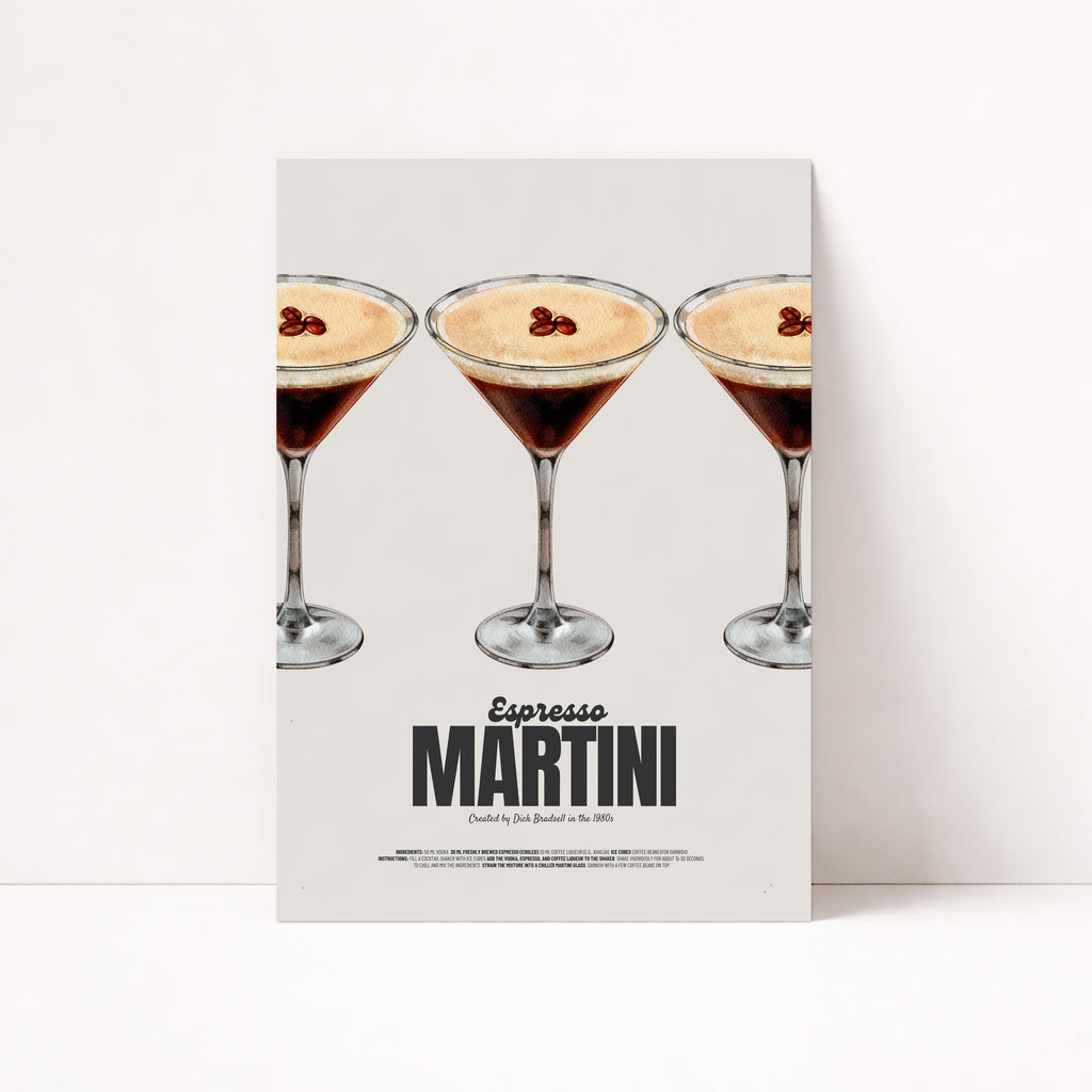 RETRO ESPRESSO MARTINI POSTER