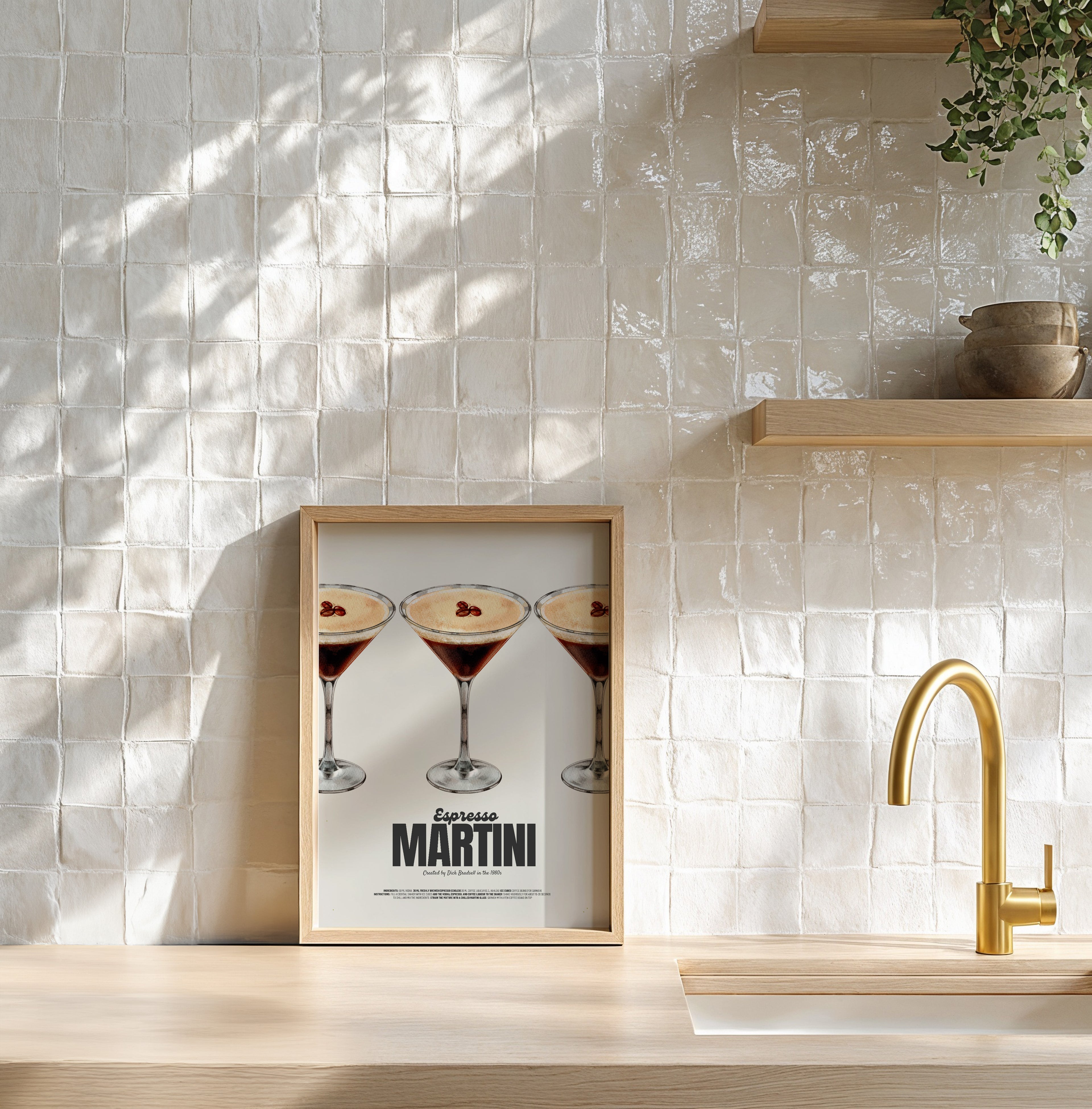 RETRO ESPRESSO MARTINI POSTER