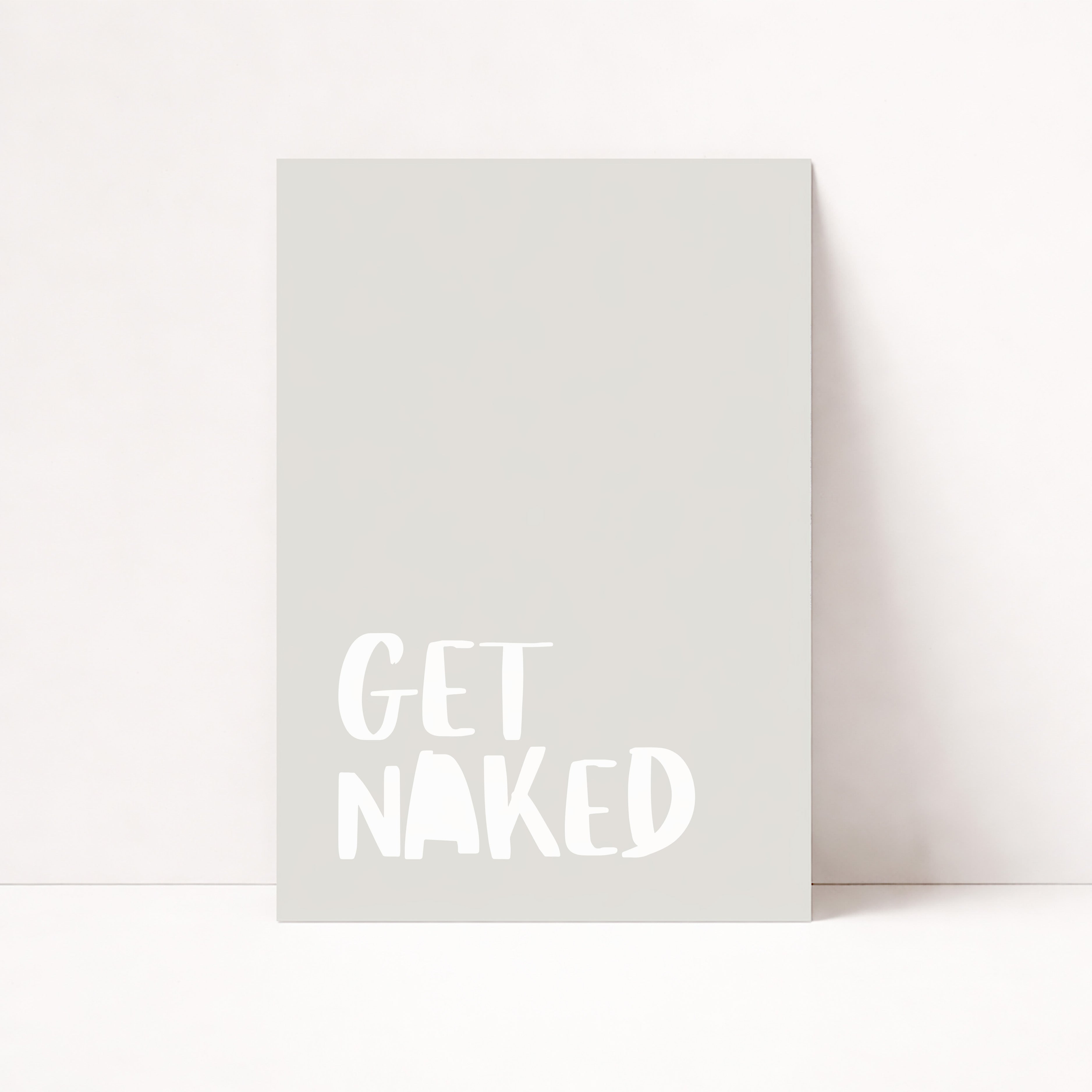 GET NAKED POSTER