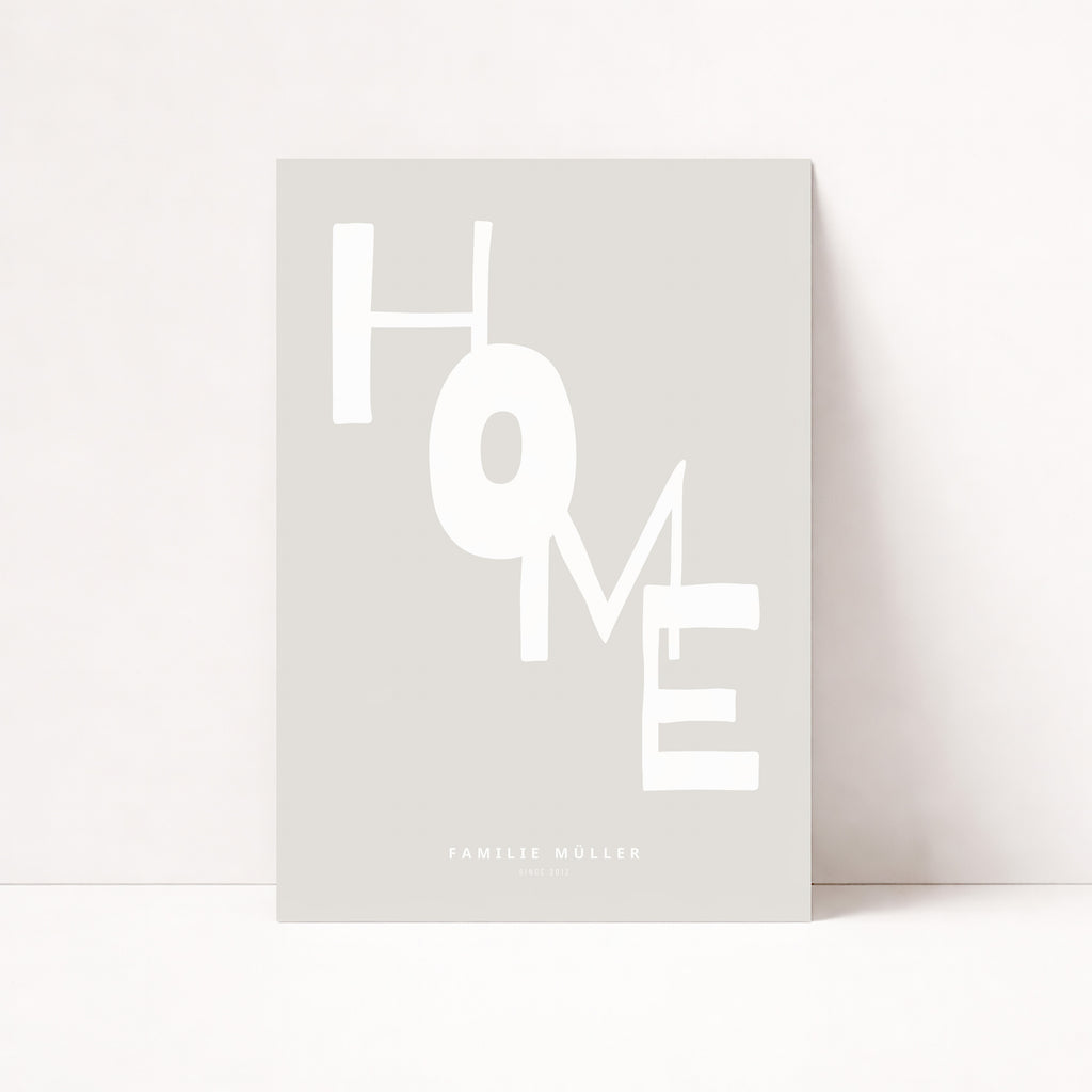 PERSONALISIERTES HOME POSTER