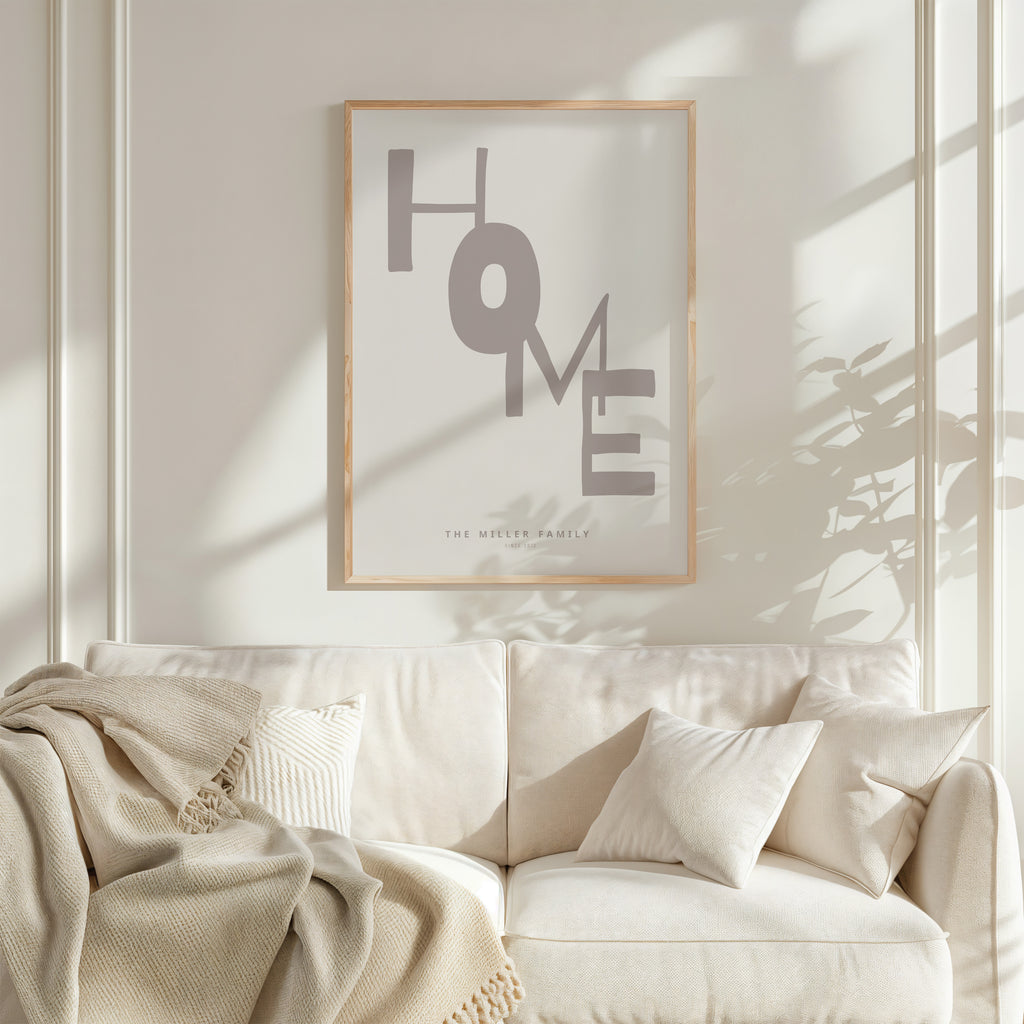 PERSONALISIERTES HOME POSTER