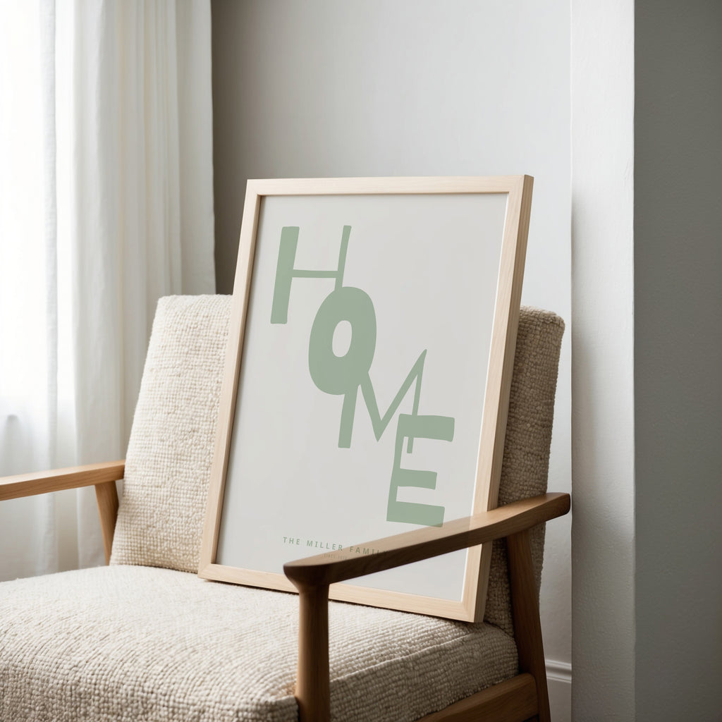 PERSONALISIERTES HOME POSTER