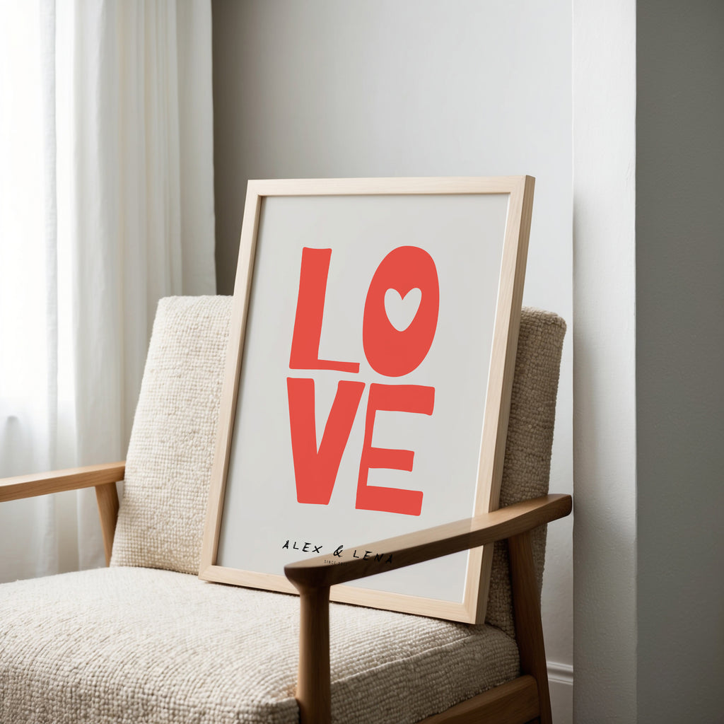 PERSONALISIERTES LOVE POSTER