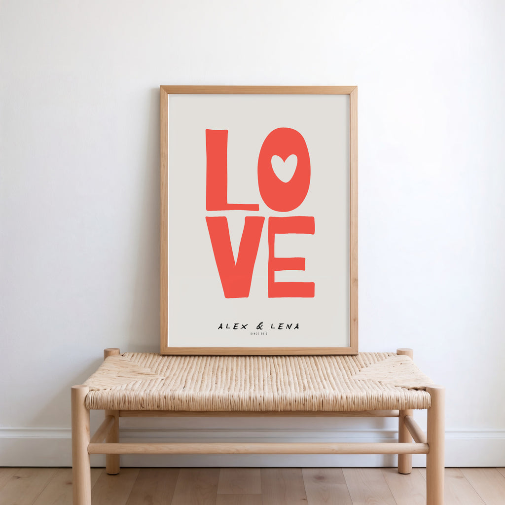 PERSONALISIERTES LOVE POSTER