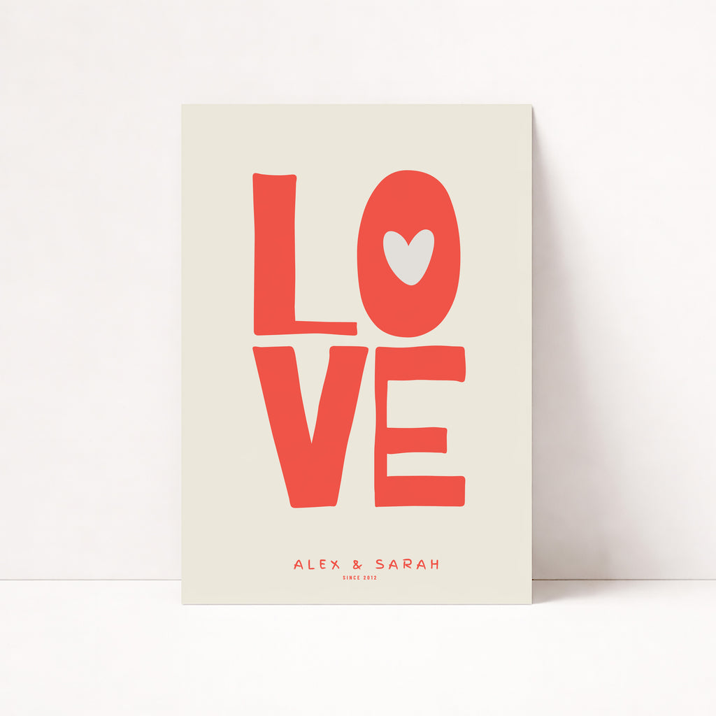 PERSONALISIERTES LOVE POSTER