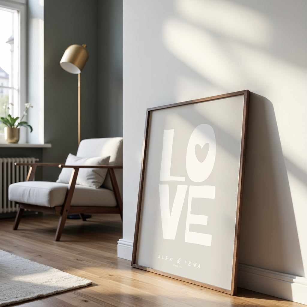 PERSONALISIERTES LOVE POSTER
