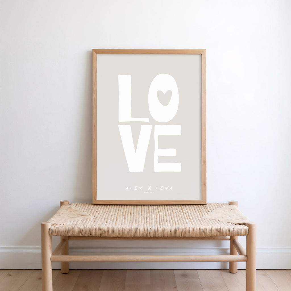 PERSONALISIERTES LOVE POSTER
