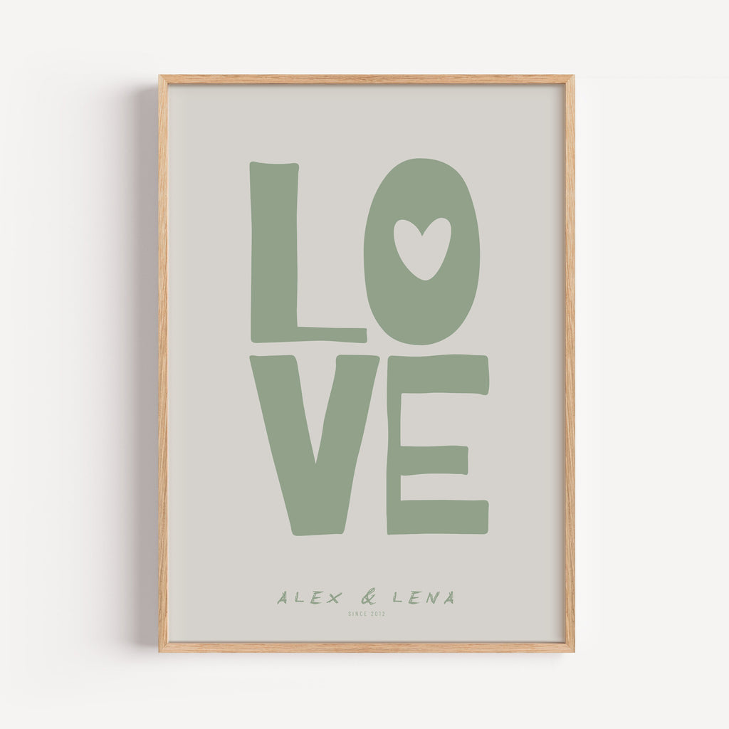 PERSONALISIERTES LOVE POSTER