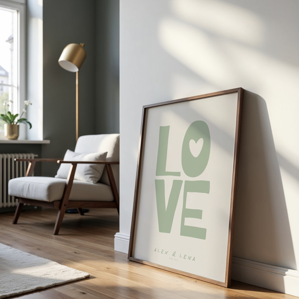 PERSONALISIERTES LOVE POSTER