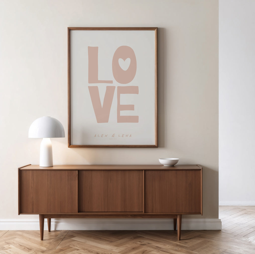 PERSONALISIERTES LOVE POSTER
