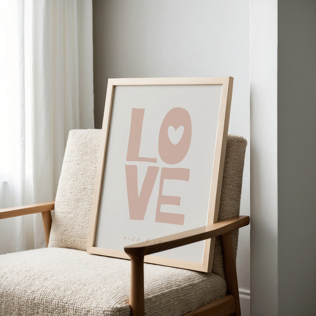 PERSONALISIERTES LOVE POSTER