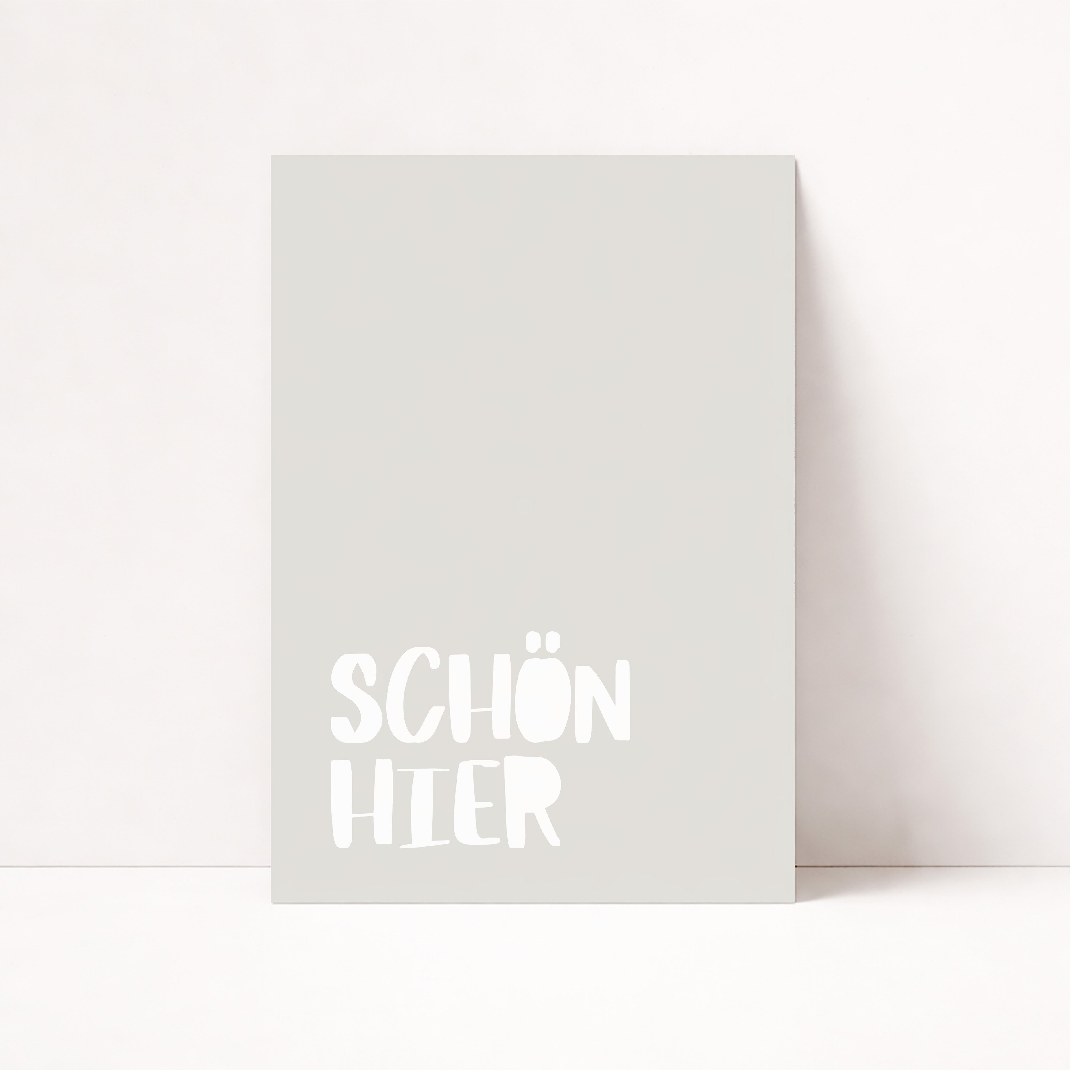 SCHÖN HIER POSTER