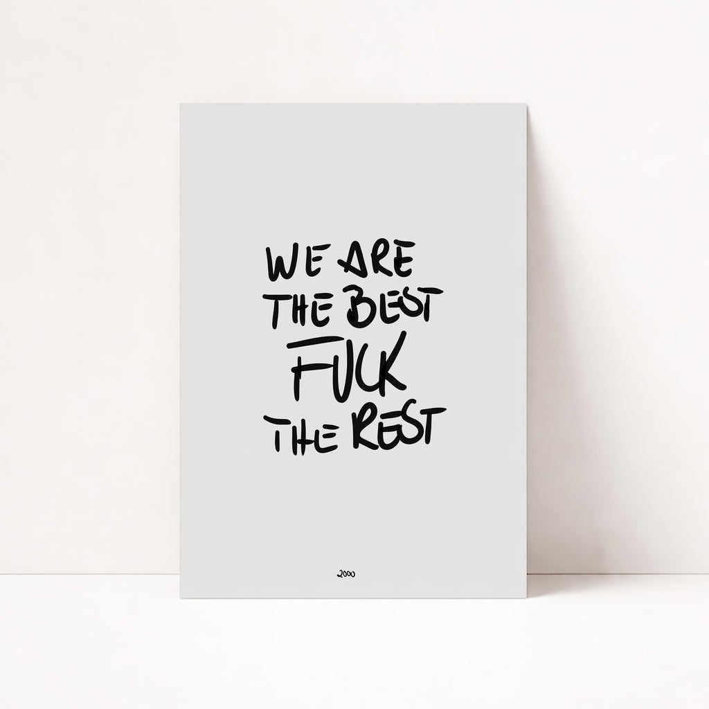 PERSONALISIERTES WE ARE THE BEST POSTER