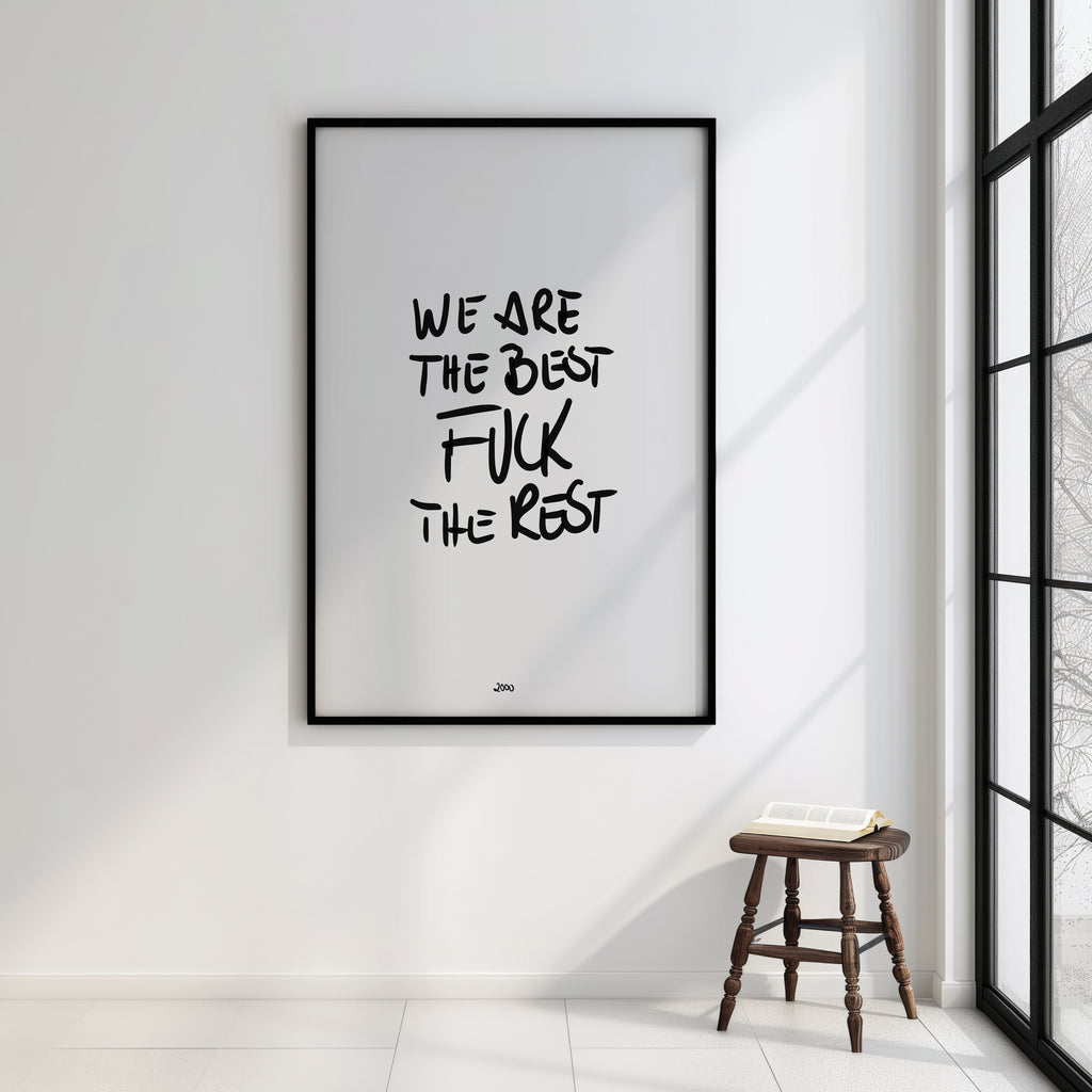 PERSONALISIERTES WE ARE THE BEST POSTER