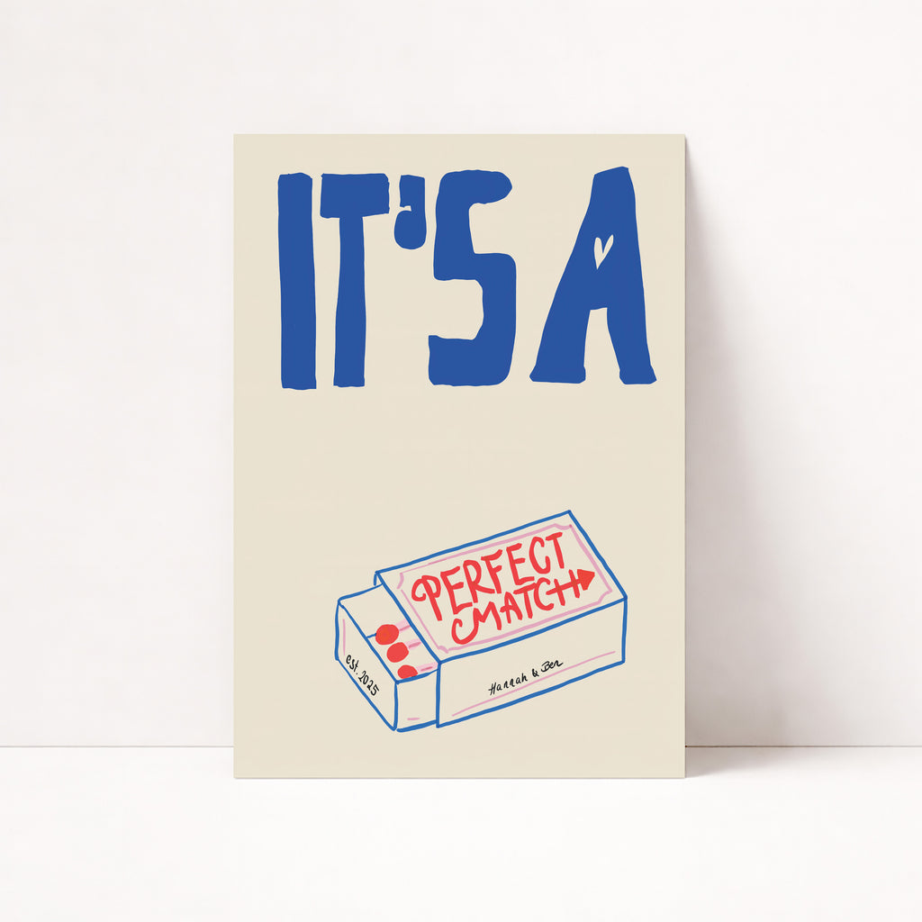 PERSONALISIERTES PERFECT MATCH POSTER