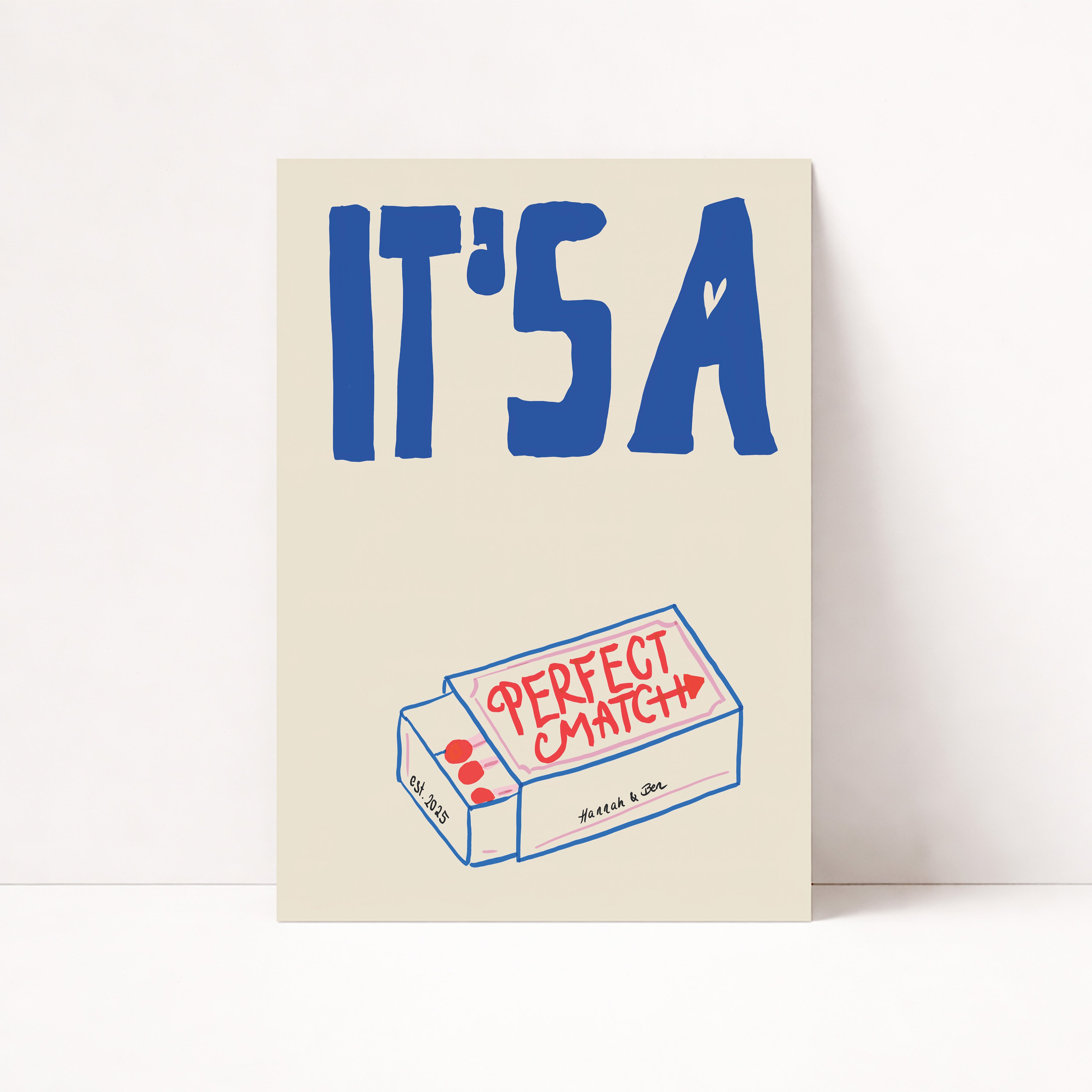PERSONALISIERTES PERFECT MATCH POSTER