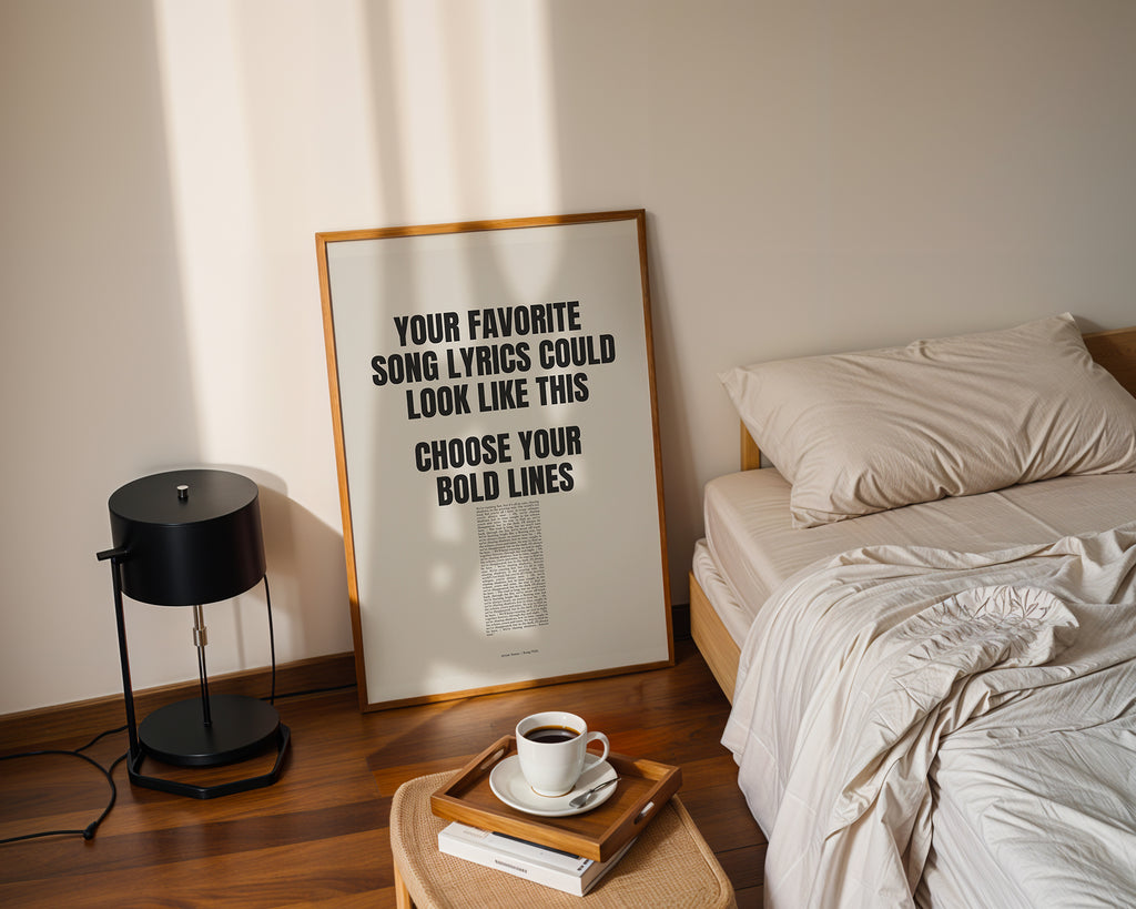 PERSONALISIERTES YOUR FAVORITE SONG LYRICS POSTER