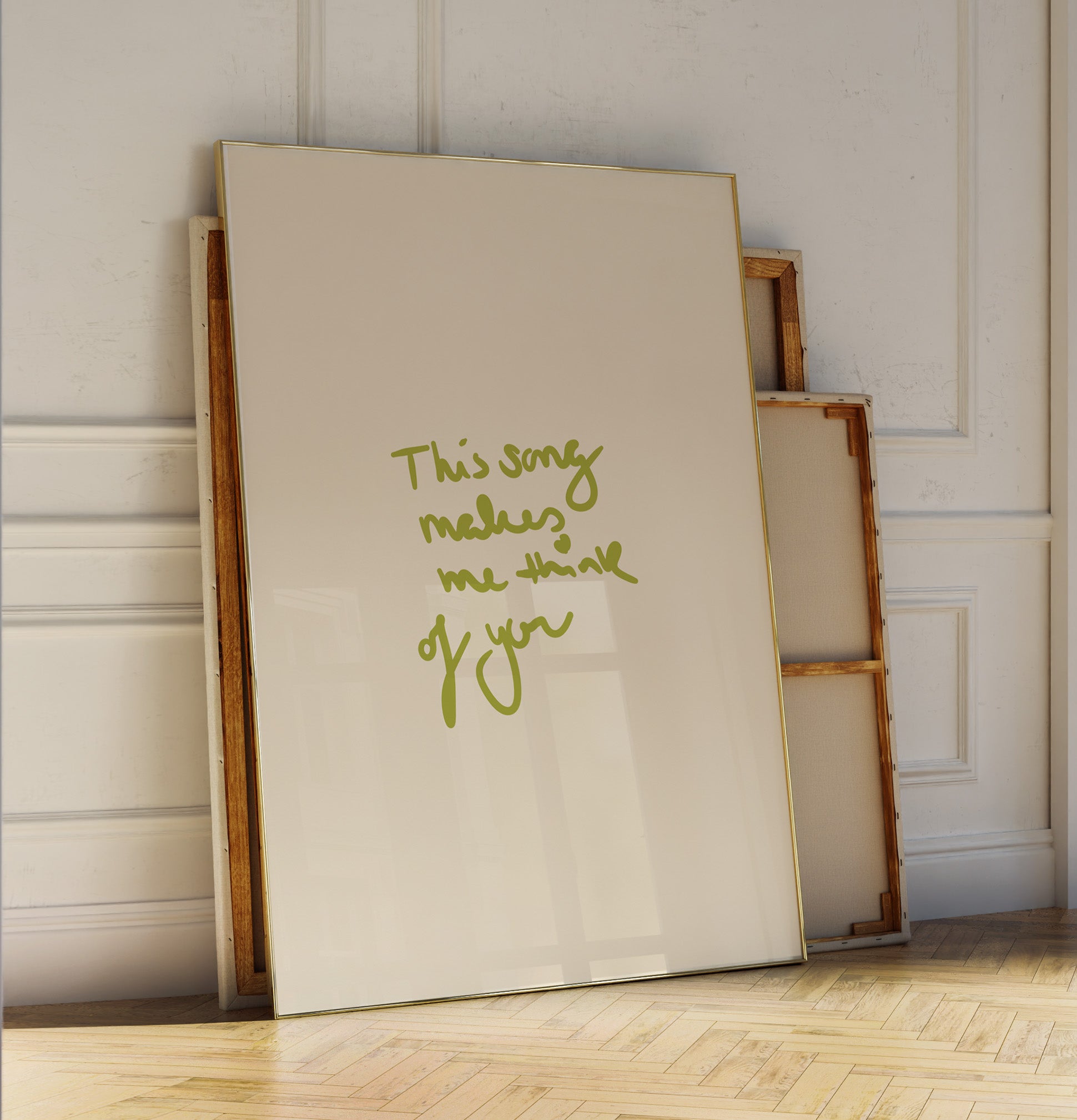 THIS SONG MAKES ME THINK OF YOU POSTER