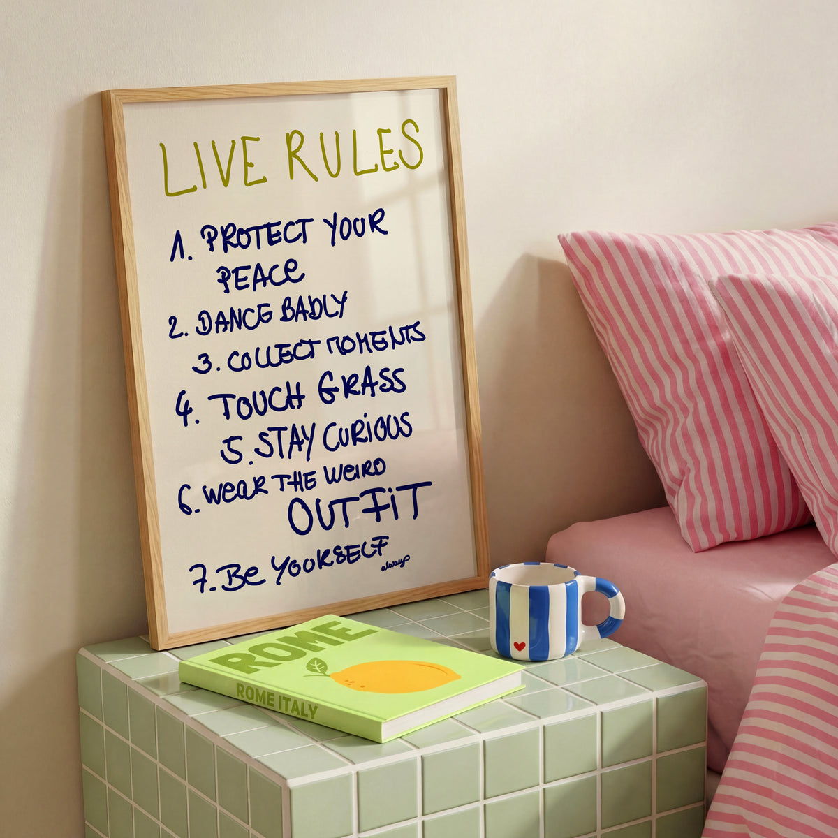 LIVE RULES POSTER