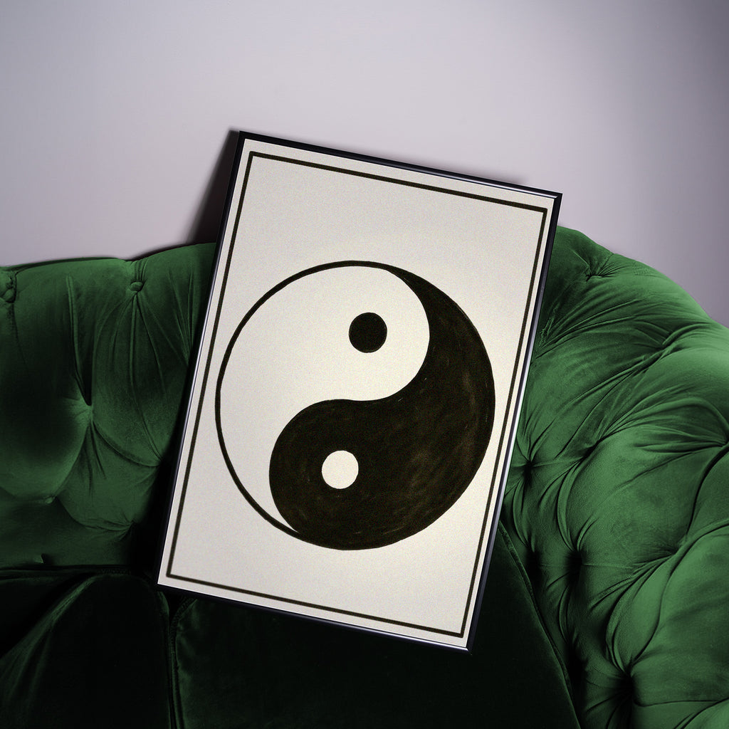 Zen inspiriertes Yin Yang Poster – ruhige Balance für modernes Interior Design