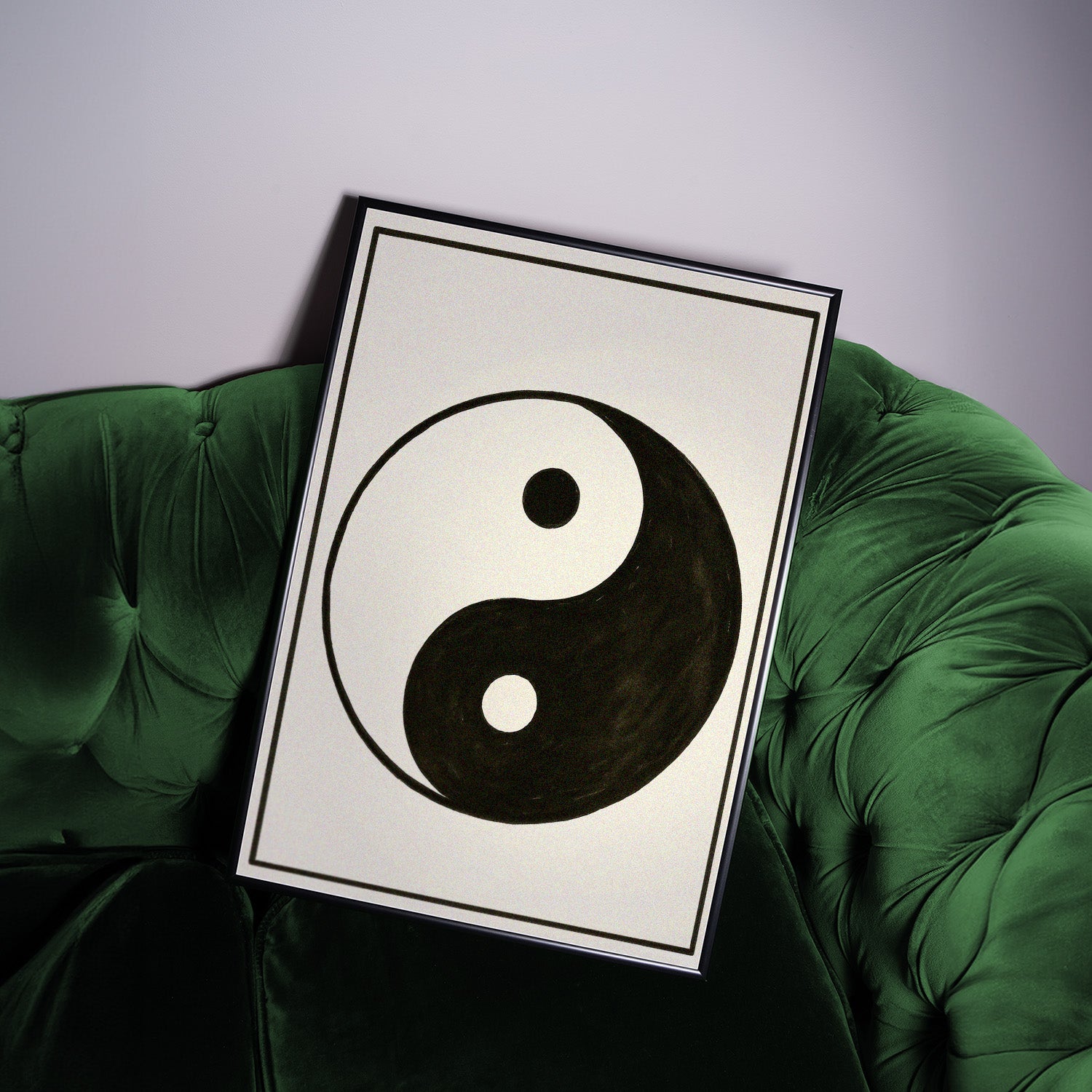 Zen inspiriertes Yin Yang Poster – ruhige Balance für modernes Interior Design