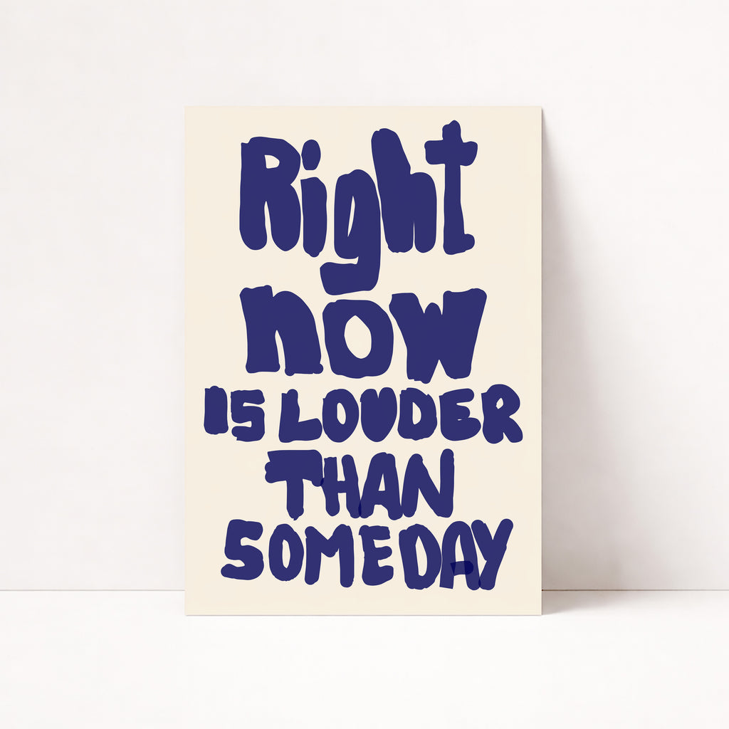 Minimalistisches Quote Poster mit inspirierender Botschaft für Wohnzimmer oder Büro